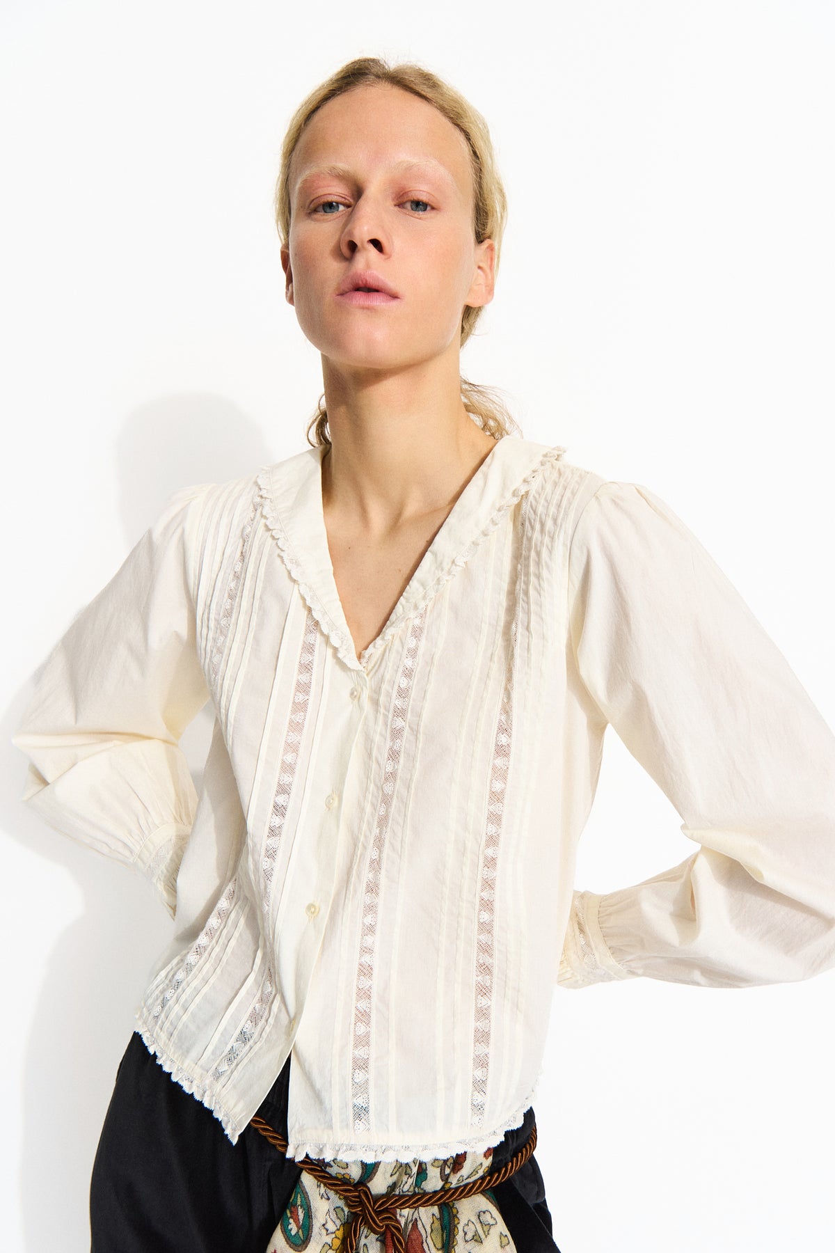 Skall Studio Adelaide blouse Blouse Light Cream