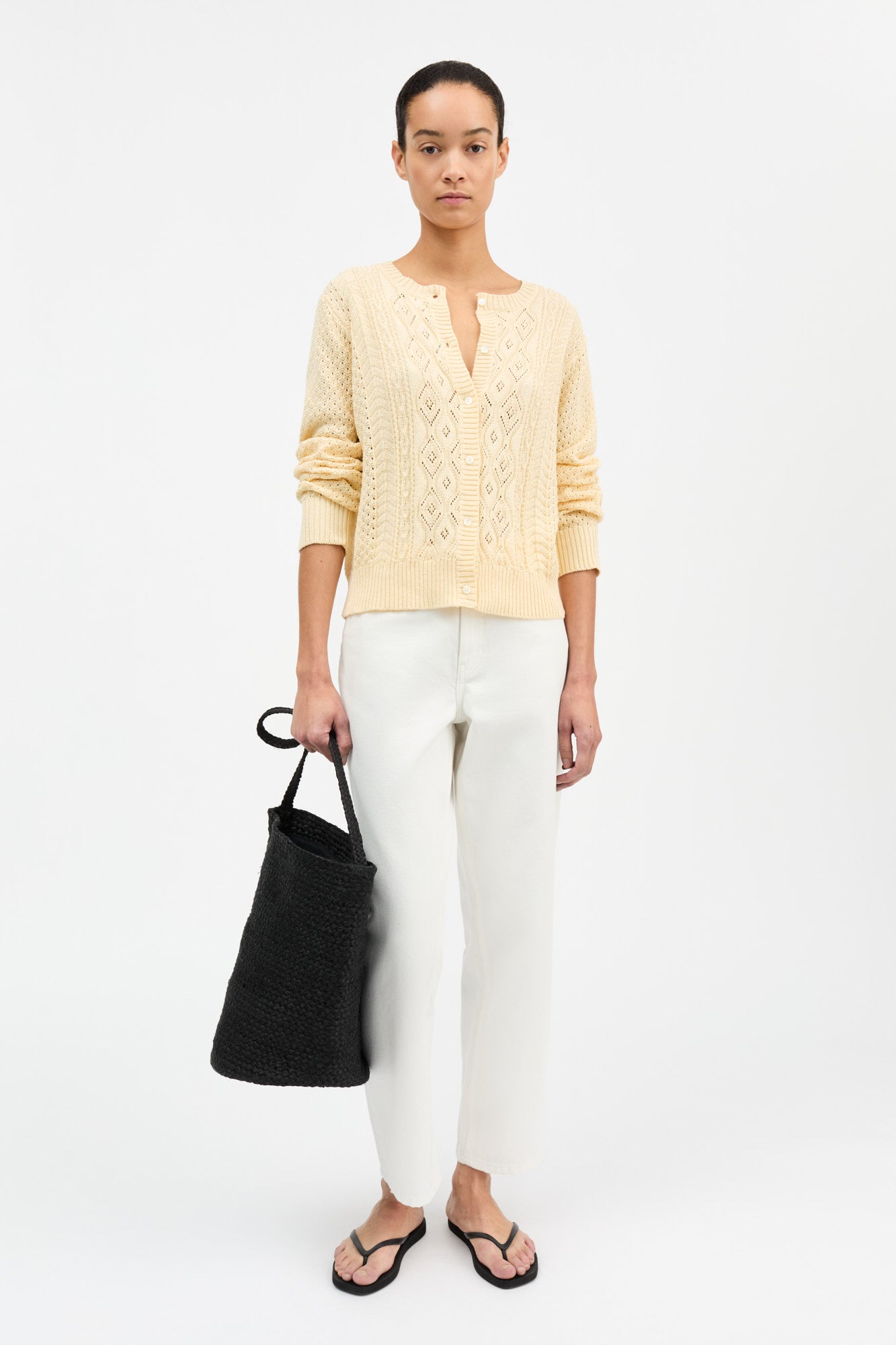 Skall Studio Alexa cardigan Cardigan Pastel yellow