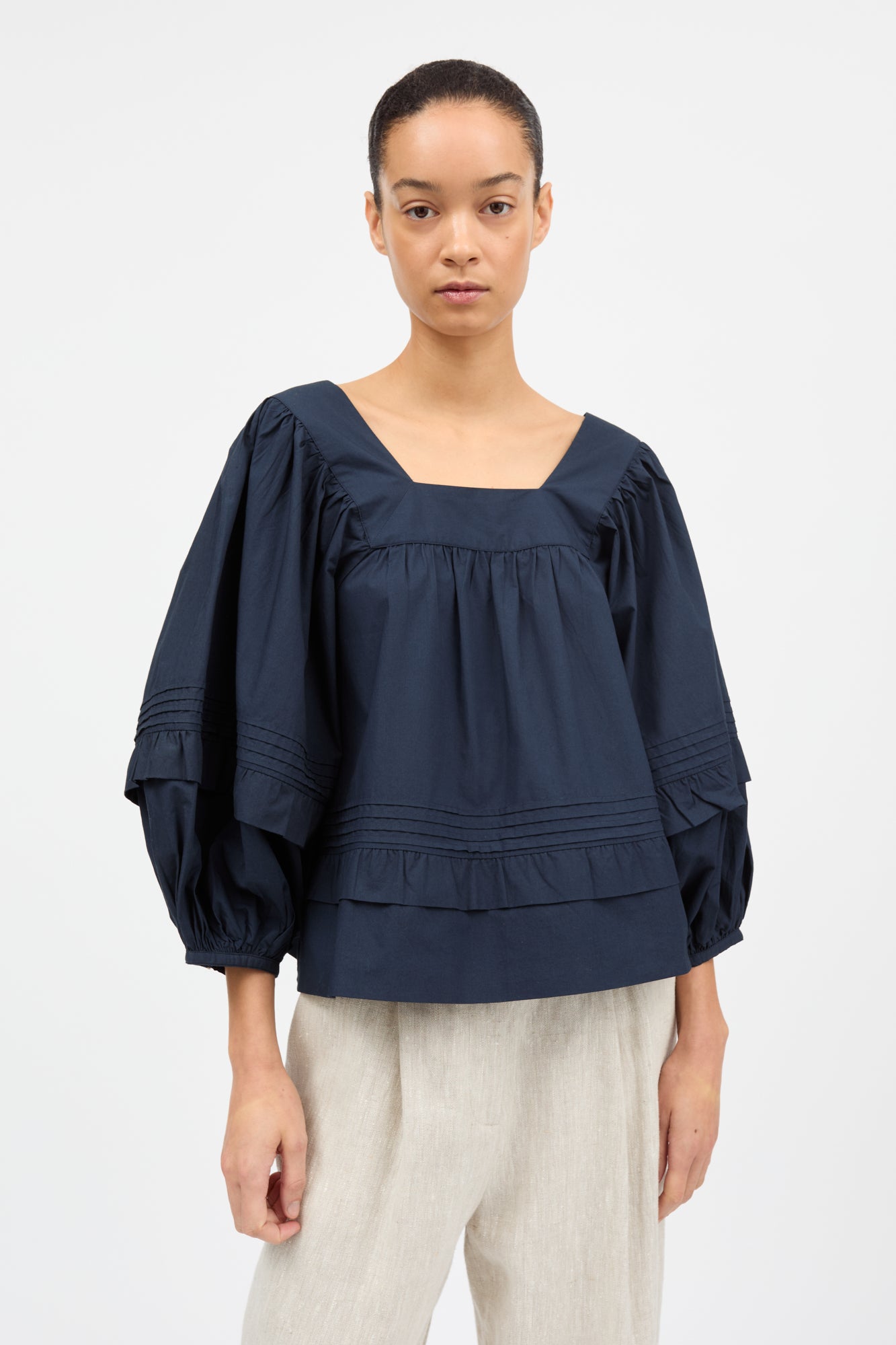Skall Studio Alice blouse Blouse Dark navy