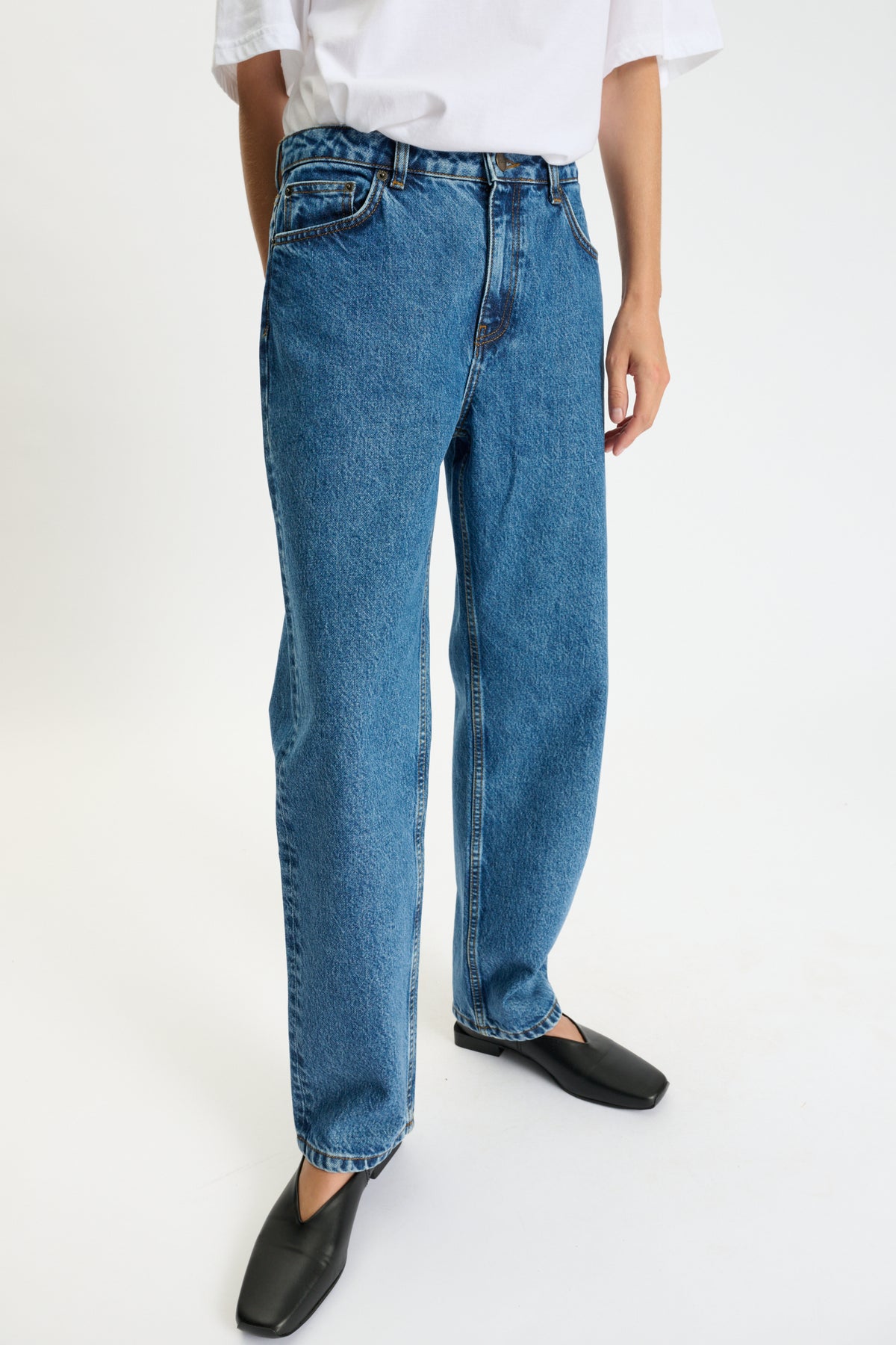 Skall Studio Allison cropped jeans Jeans Mid blue