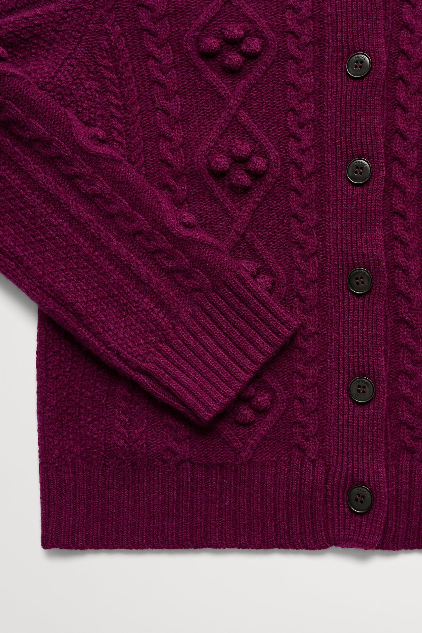 Skall Studio Alvilda cardigan Cardigan Dark berry