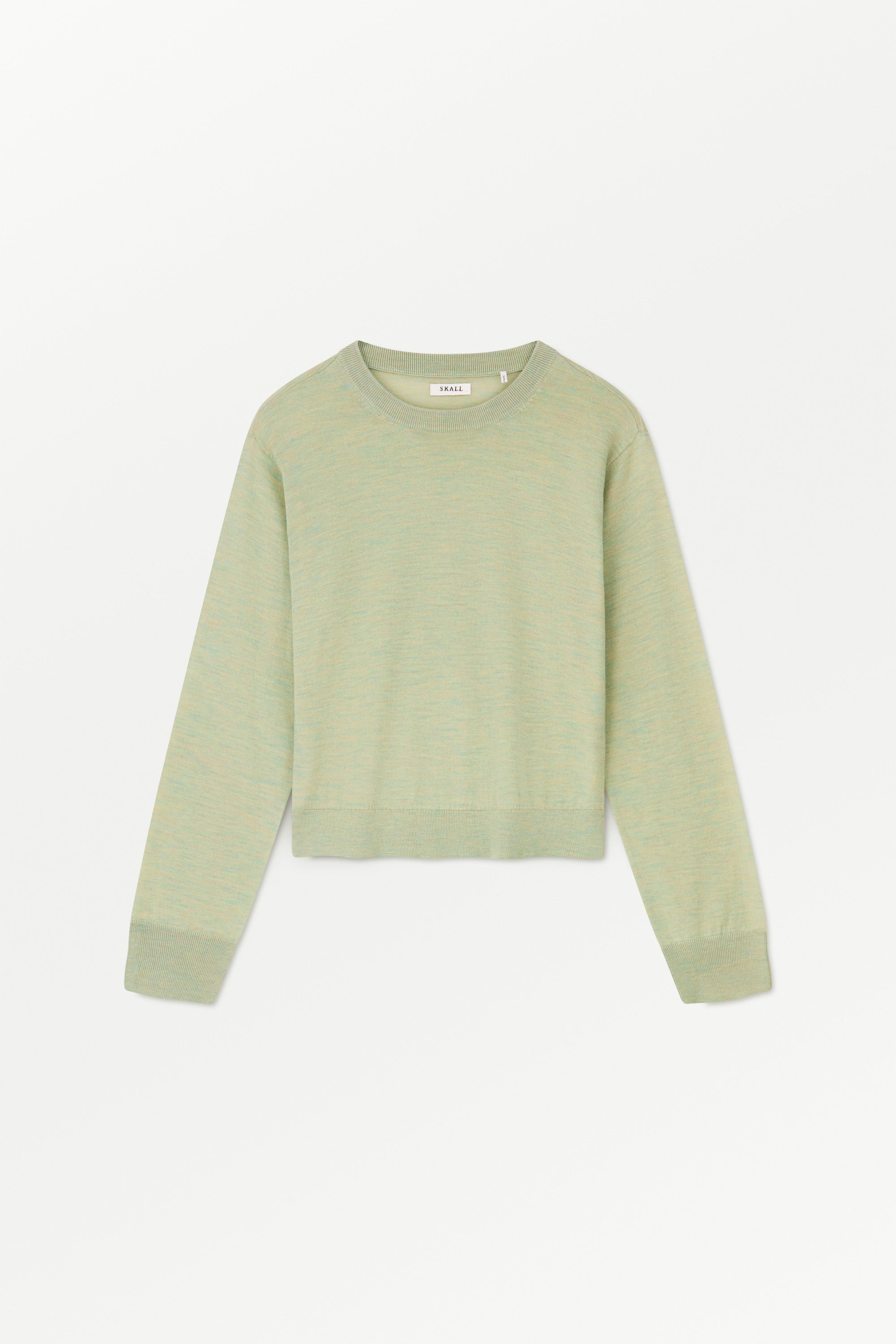 Skall Studio Amara o-neck jumper Jumper Light green mélange