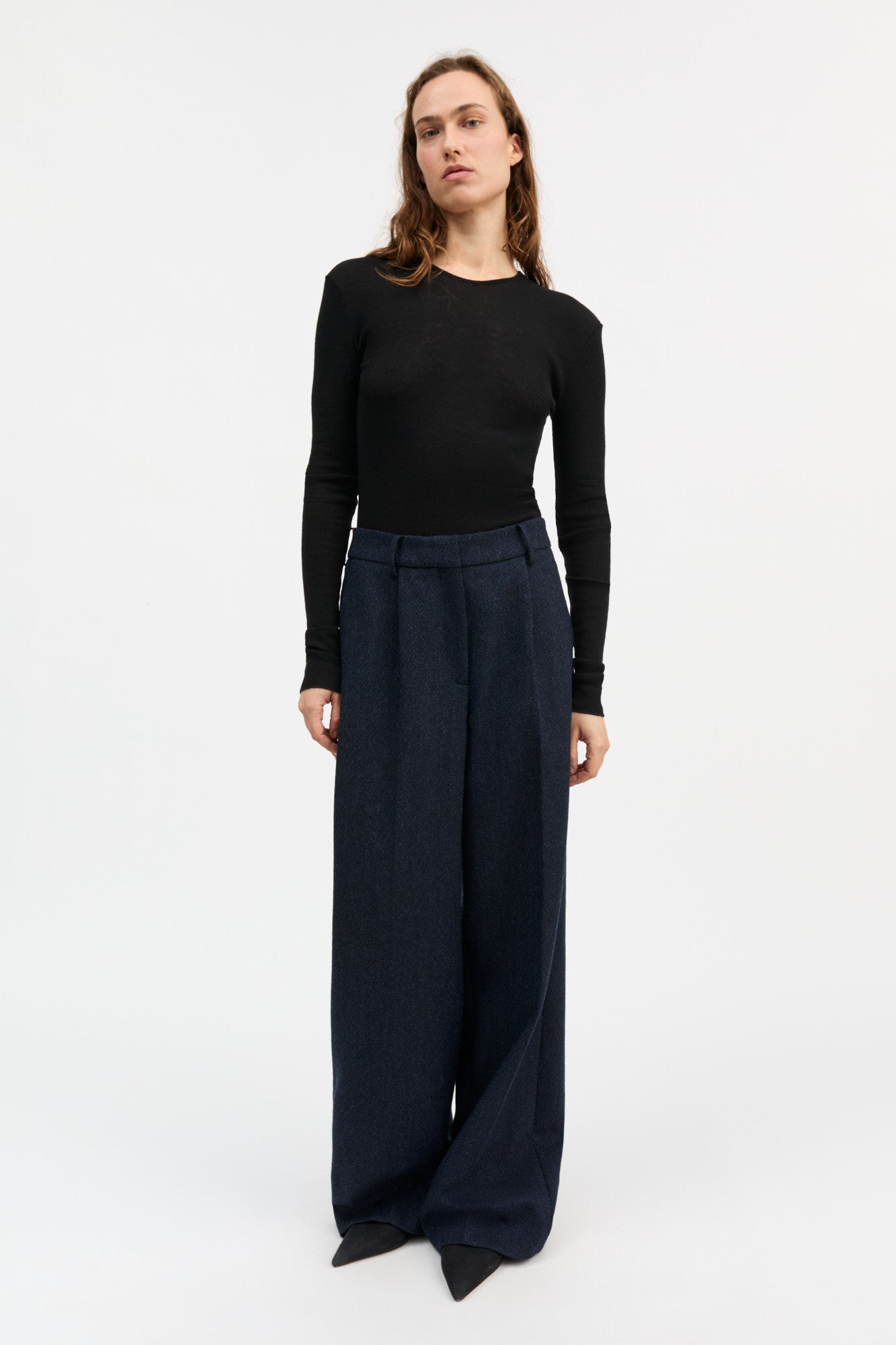 Skall Studio Amy O-neck blouse Blouse Black