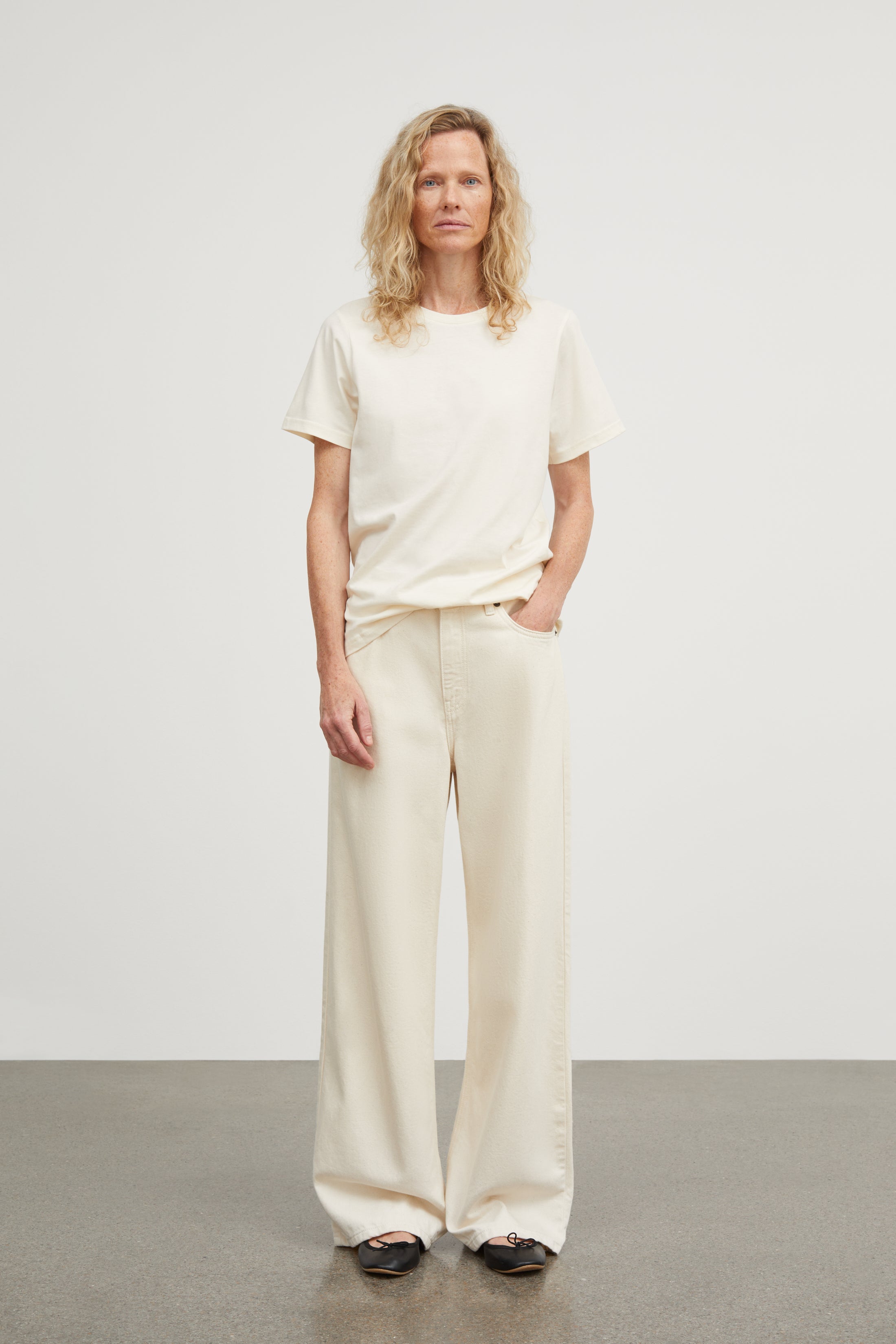 Skall Studio Andy tee T-shirt Light Cream