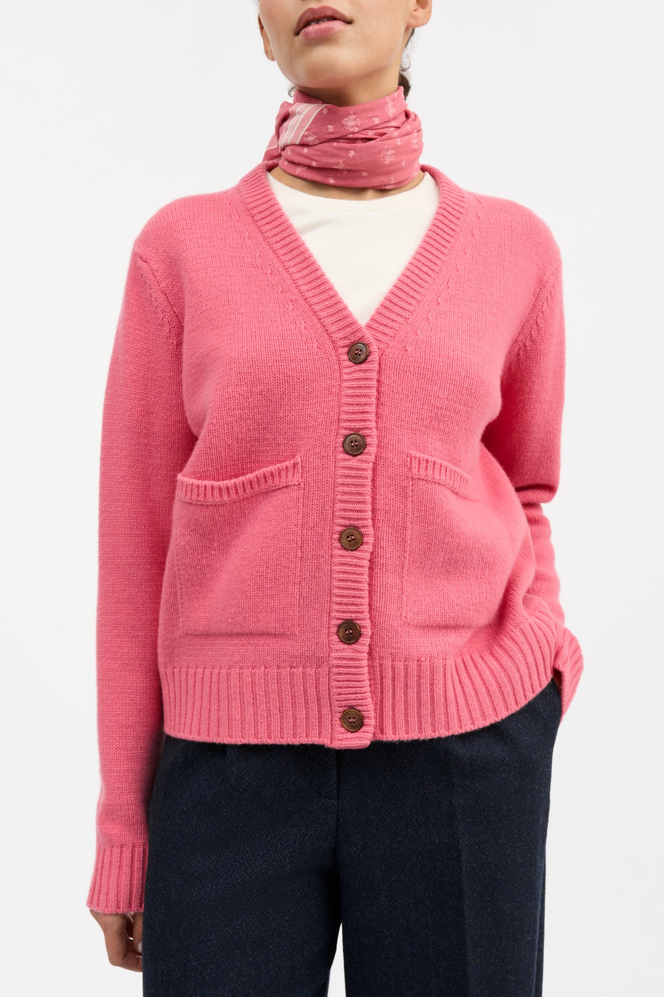 Skall Studio Beti cardigan Cardigan Hot pink