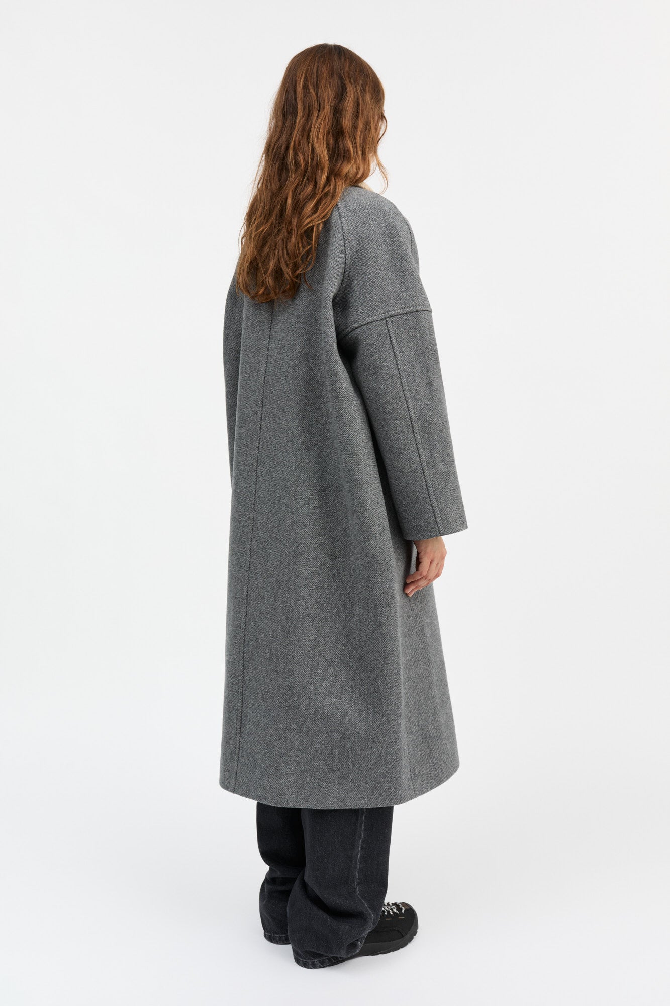 Skall Studio Bibi duffle coat Coat Grey structure