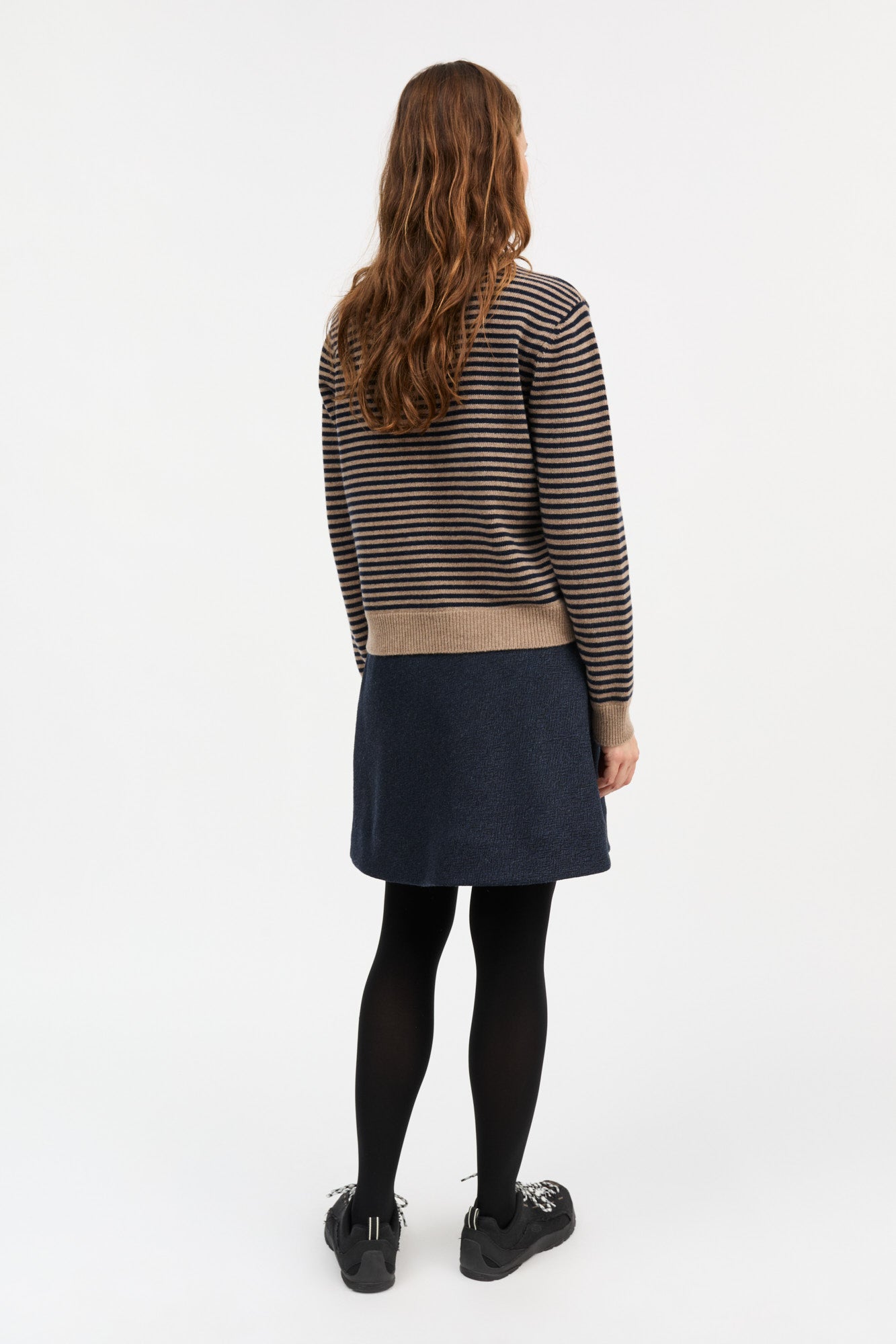 Skall Studio Cameron jumper Jumper Brown/Navy stripe