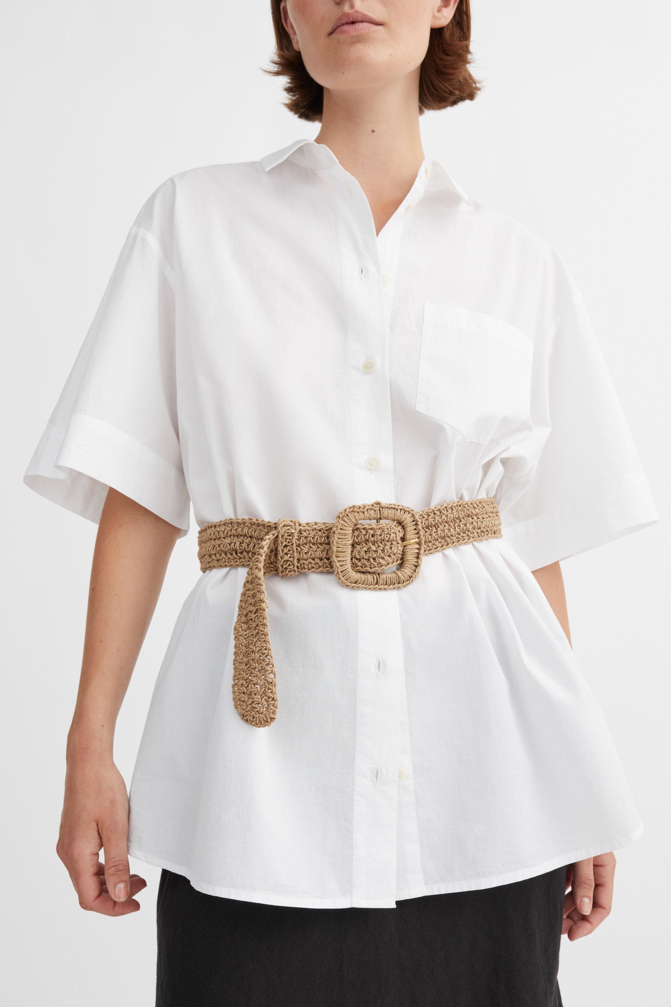 Skall Studio Carla straw belt Belt Natural