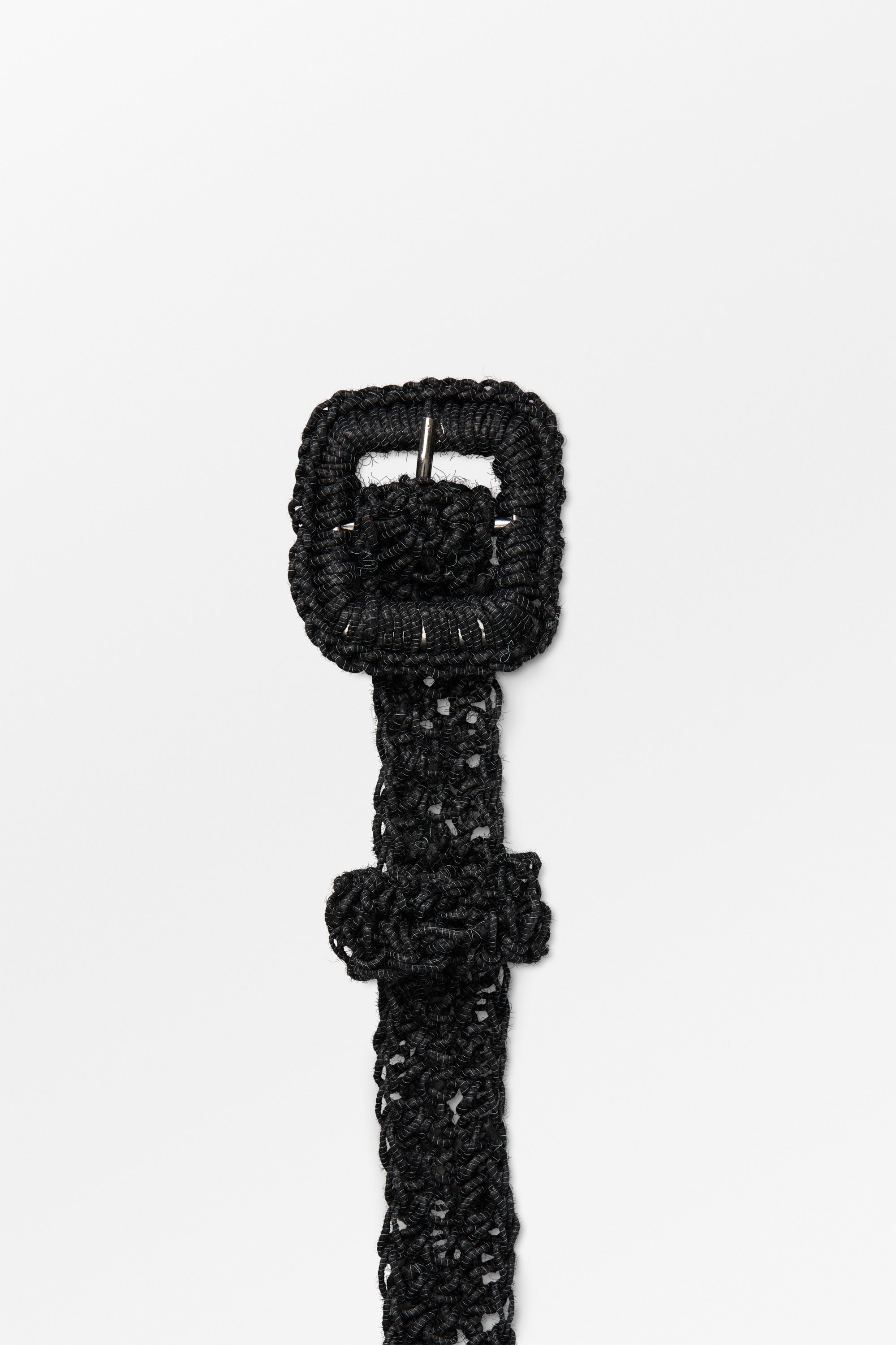 Skall Studio Carlie straw belt Belt Black