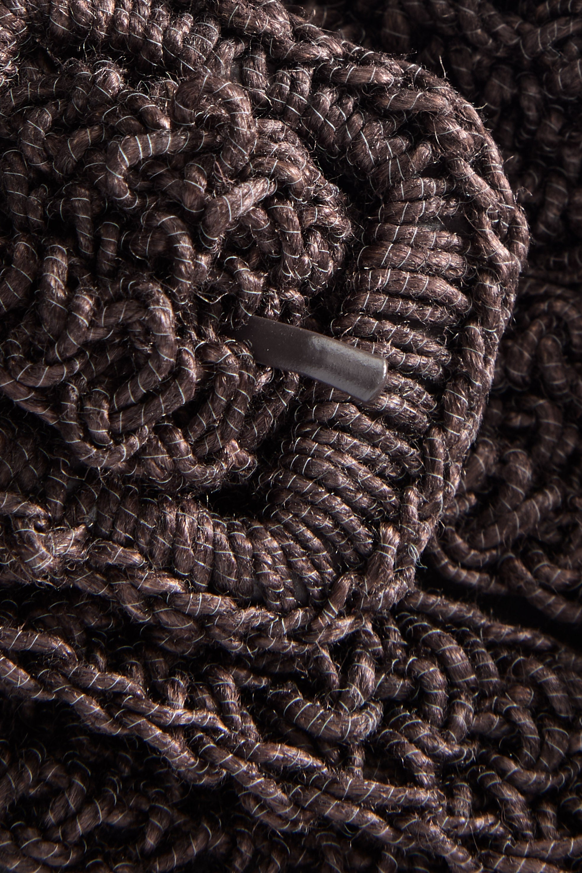 Skall Studio Carlie straw belt Belt Dark brown