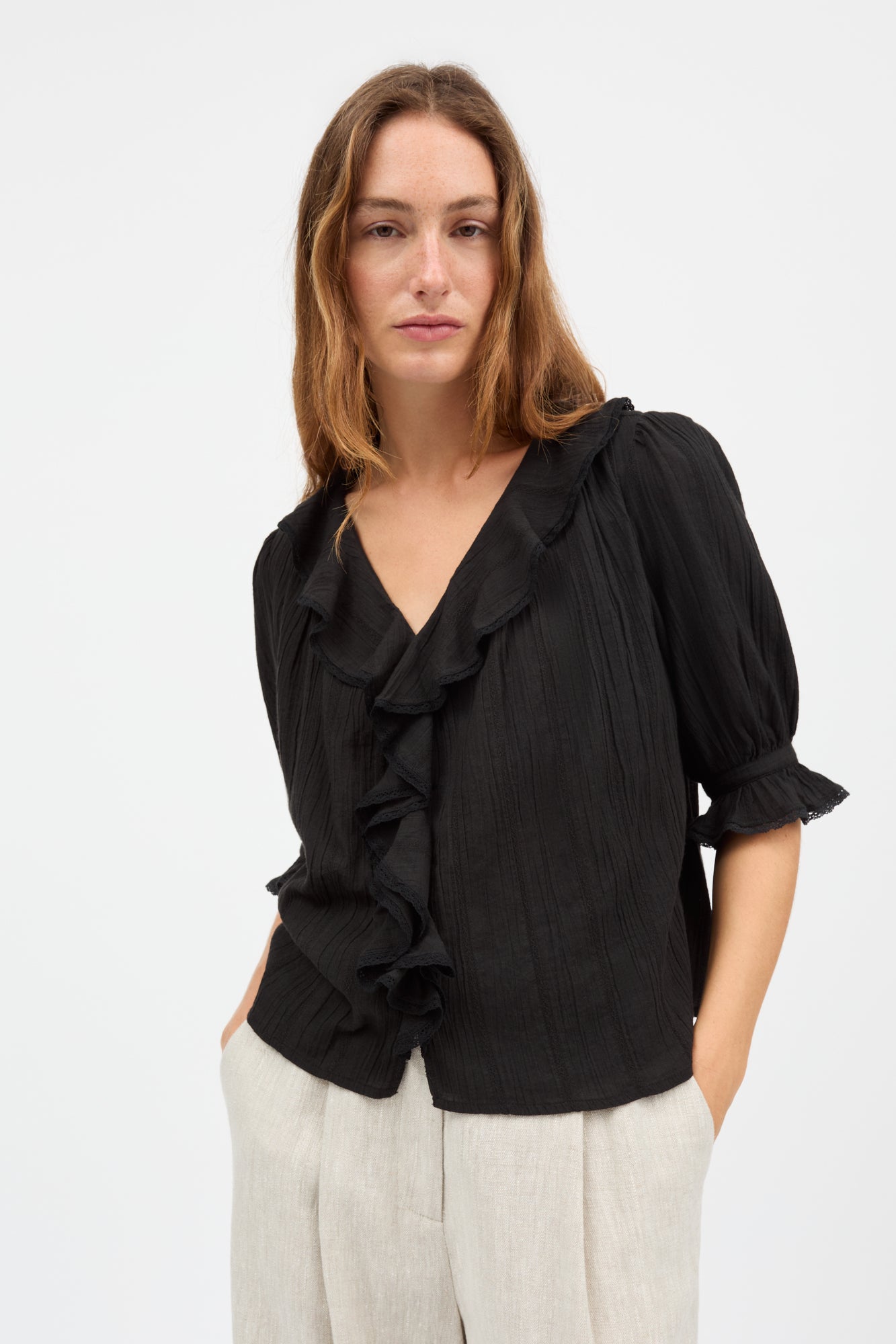 Skall Studio Clea blouse Blouse Black