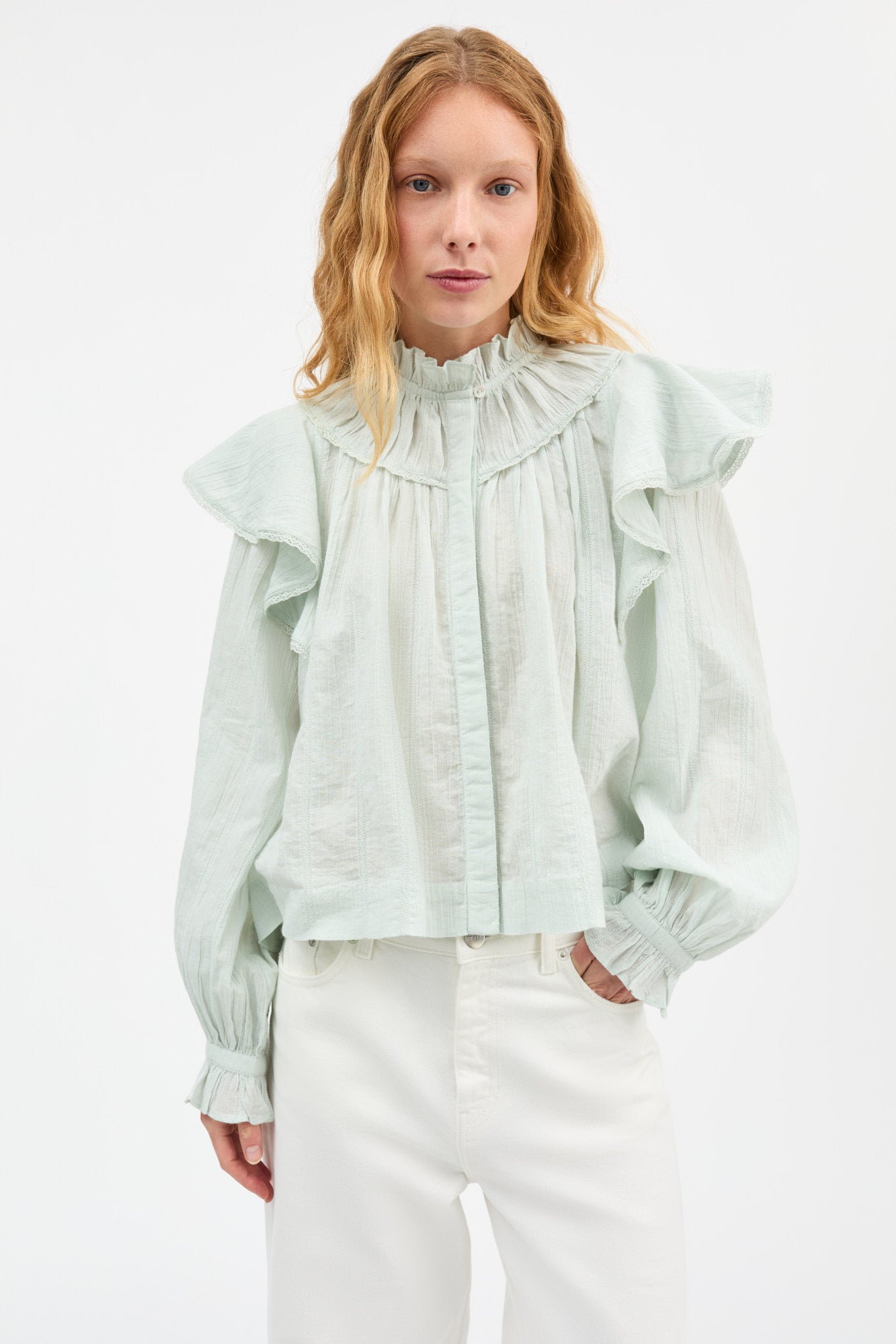 Skall Studio Clea shirt Shirt Light aqua