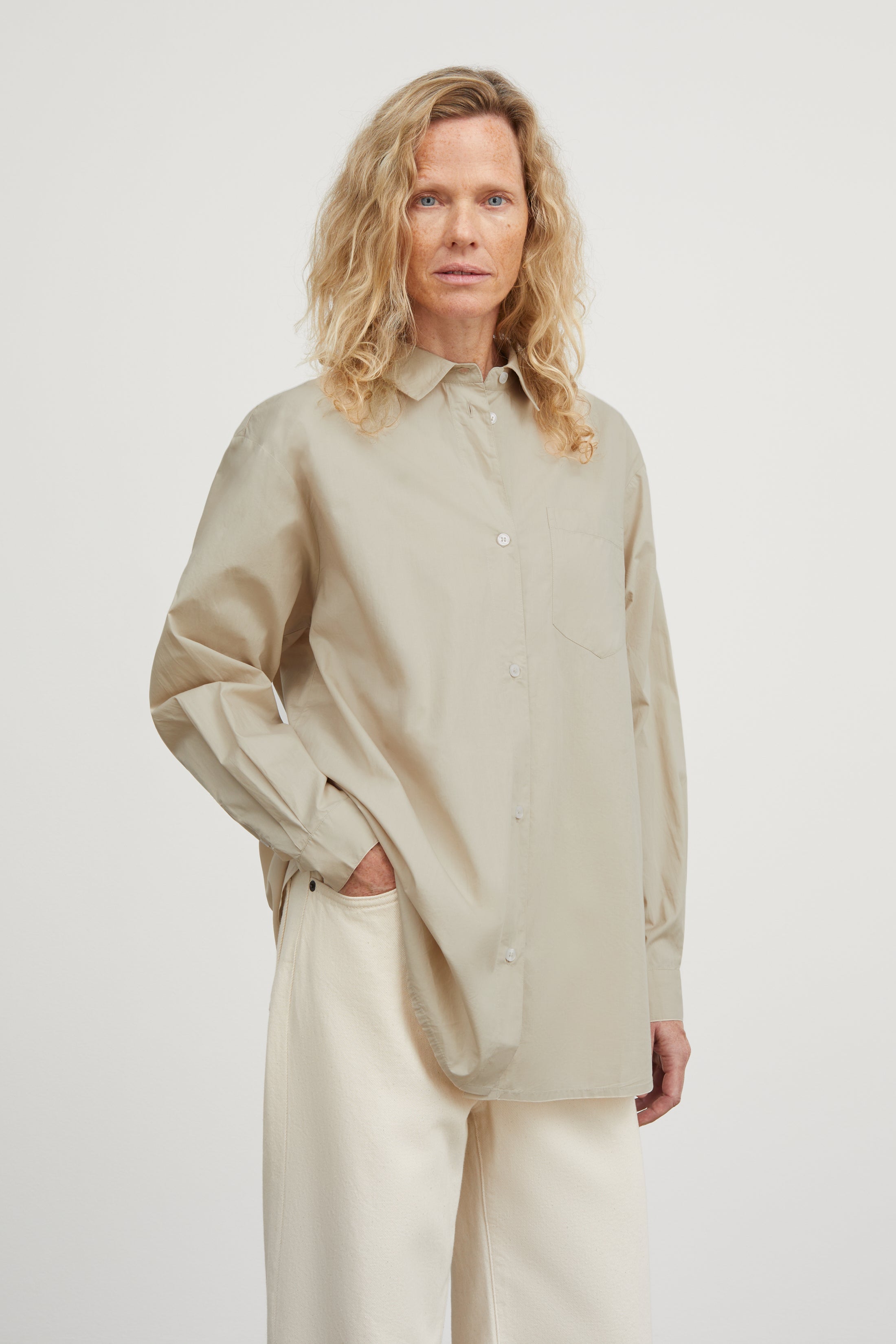 Skall Studio Edgar Shirt Shirt Light grey