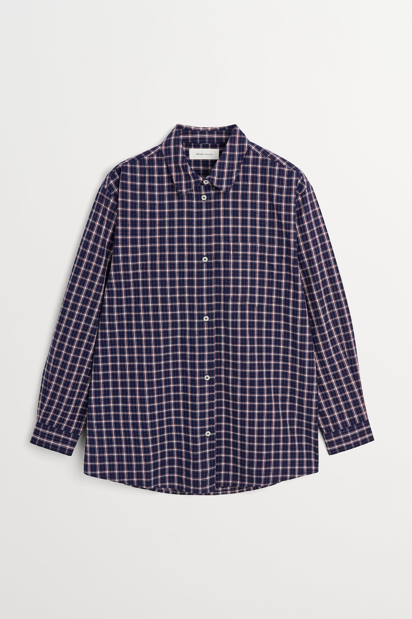 Skall Studio Edgar shirt Shirt Navy/White/Red check