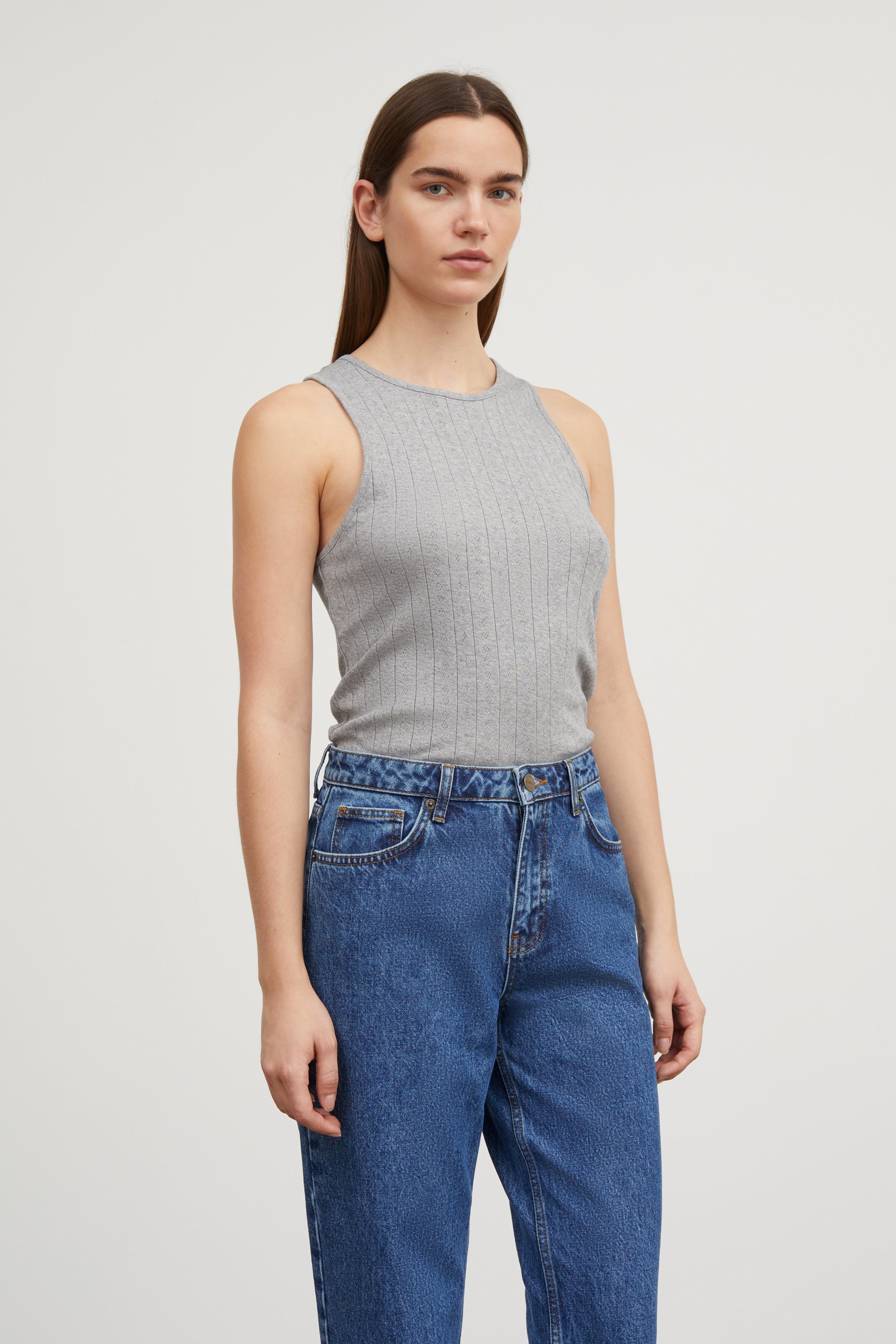 Skall Studio Edie tank top Tank top Grey melange