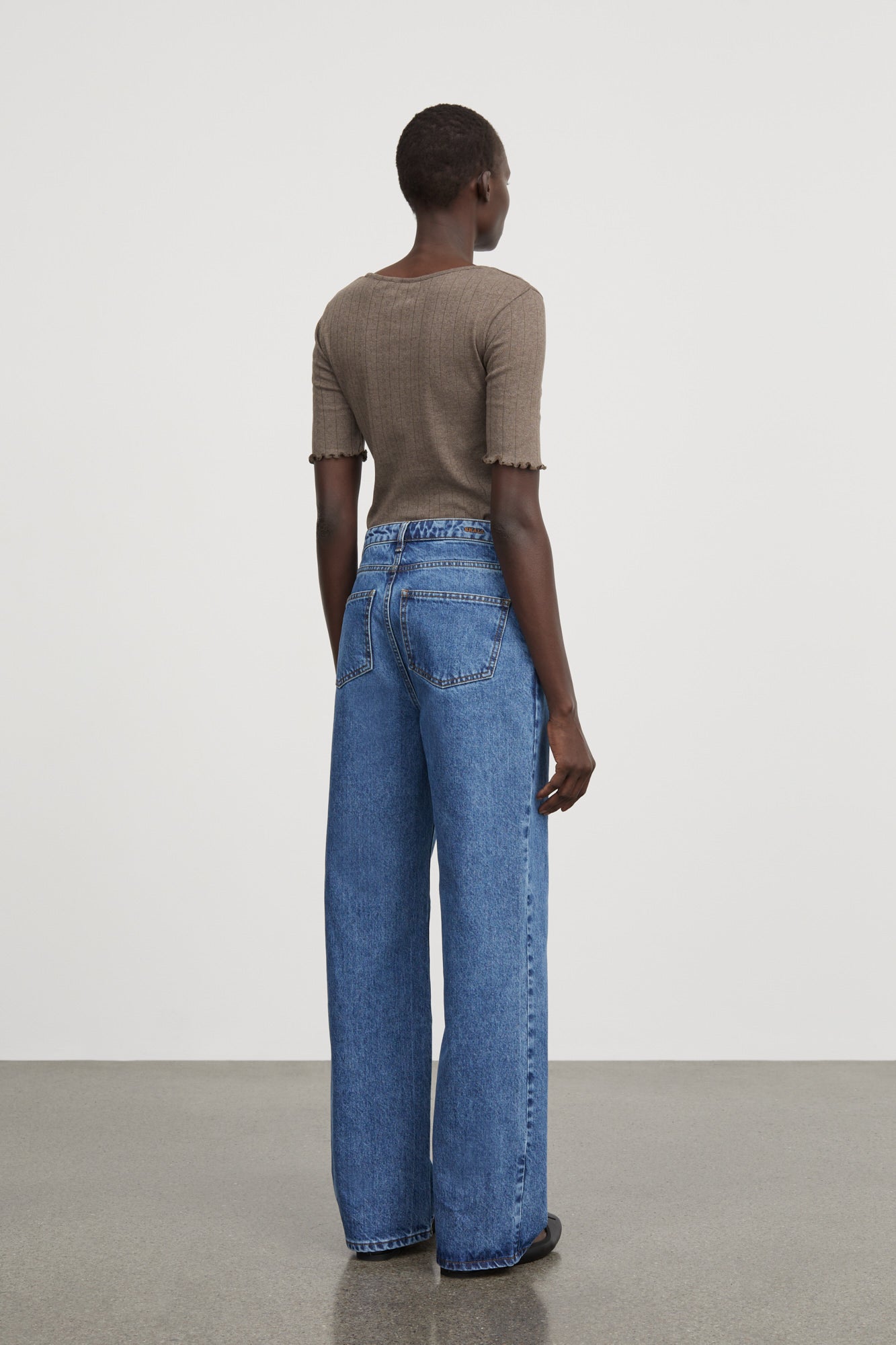 Skall Studio Edie tee T-shirt Brown mélange