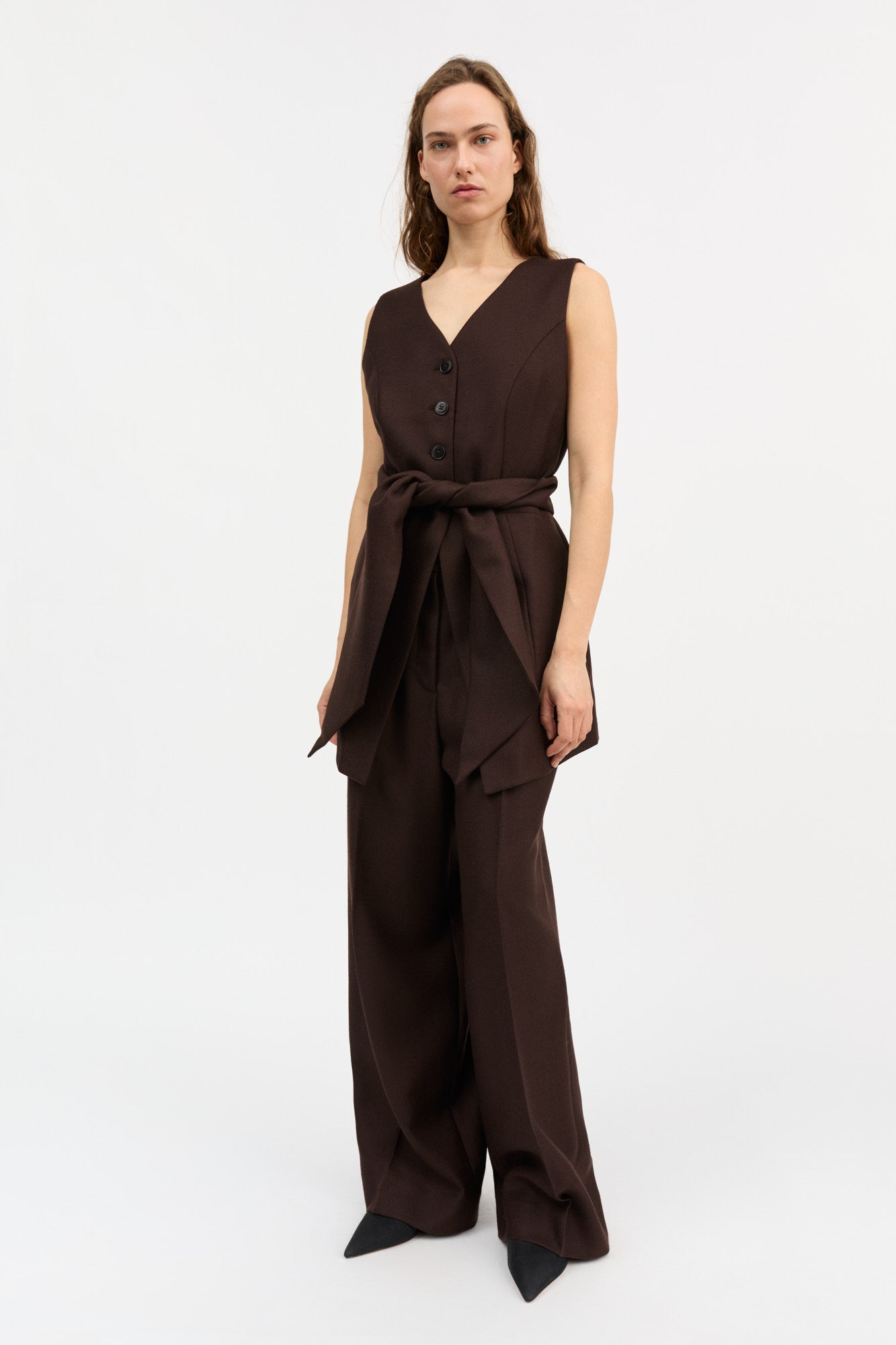 Skall Studio Erin waistcoat Waistcoat Dark brown