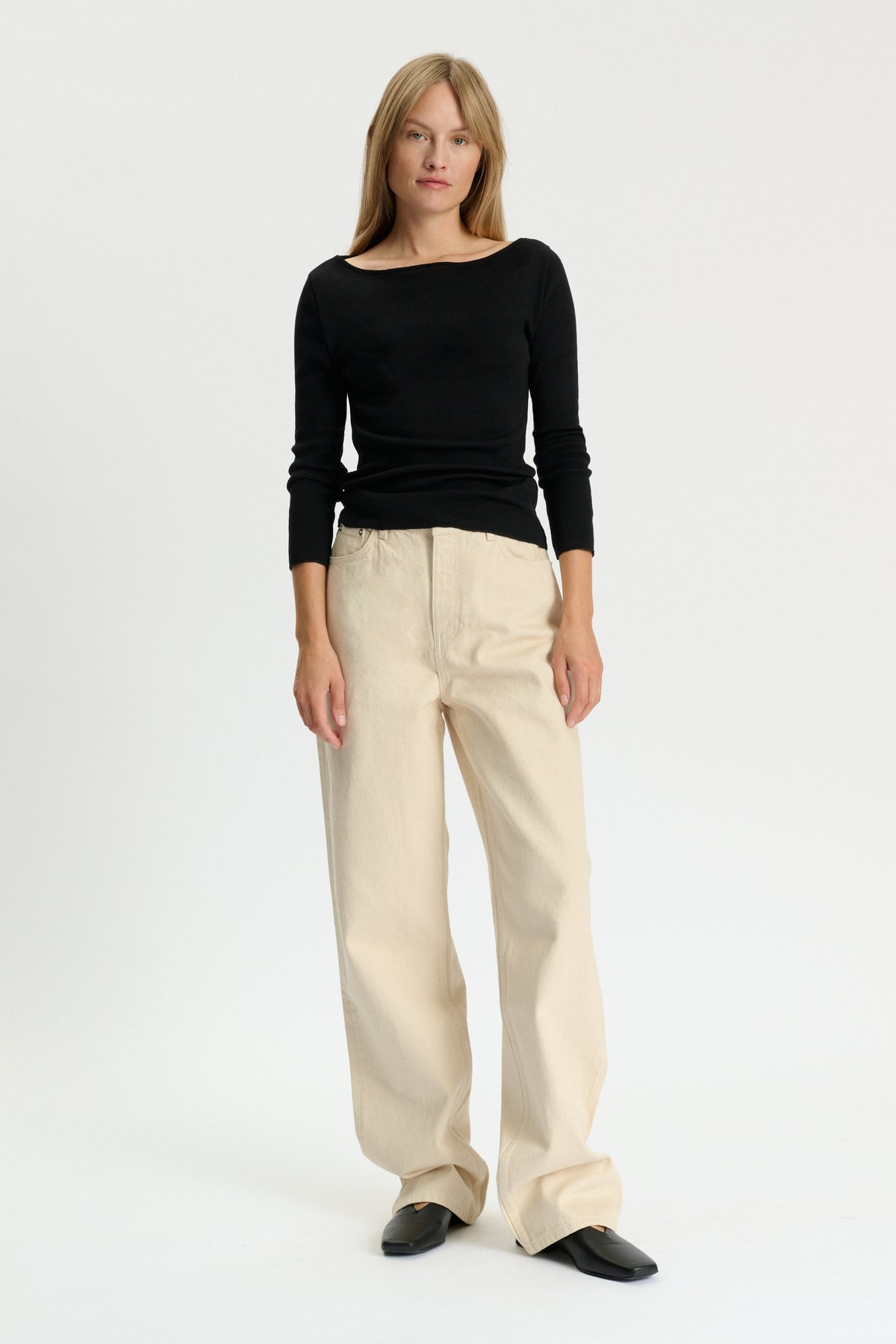 Skall Studio Fae boatneck blouse Jumper Black