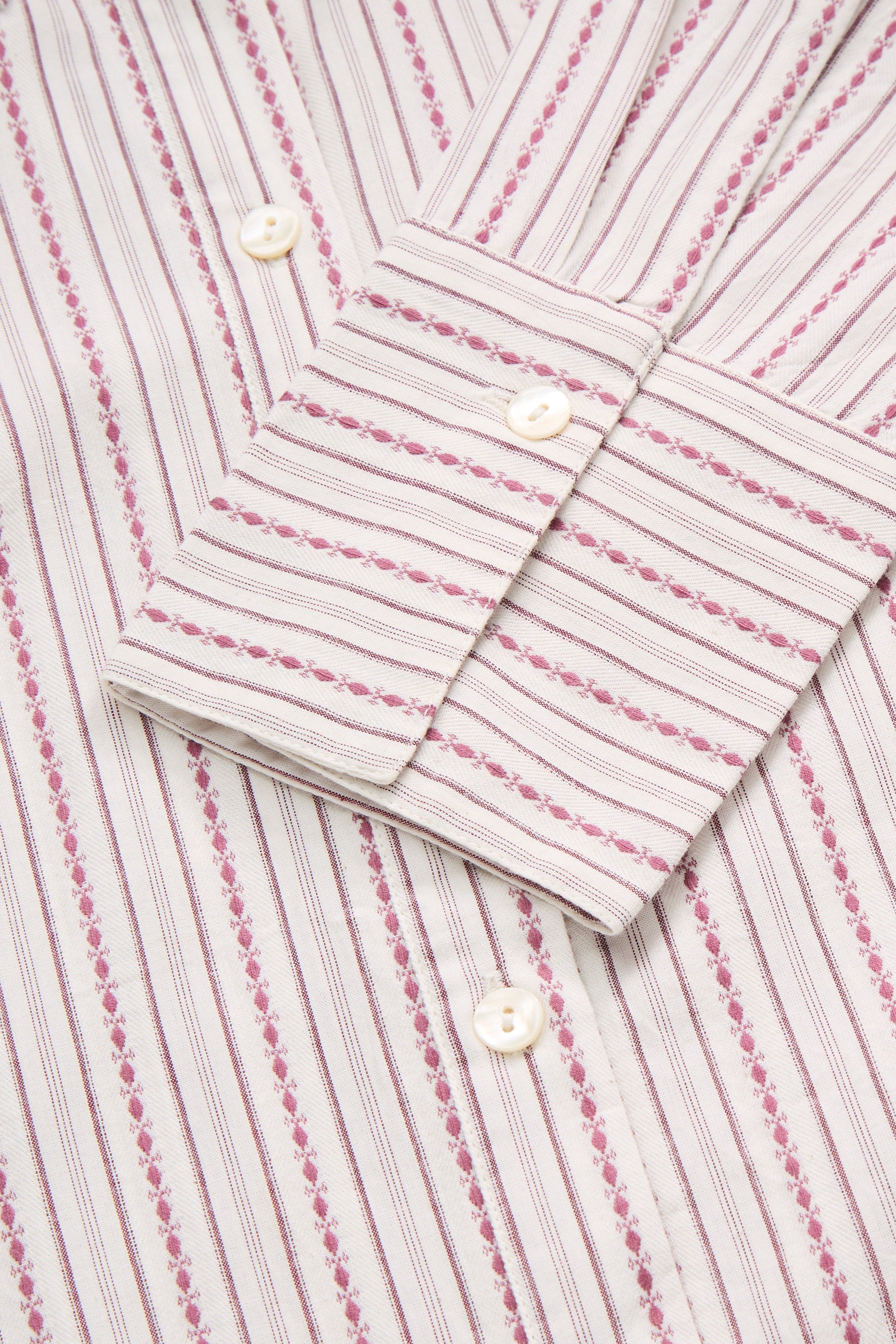 Skall Studio Fauna shirt Shirt Raspberry/Cream stripe