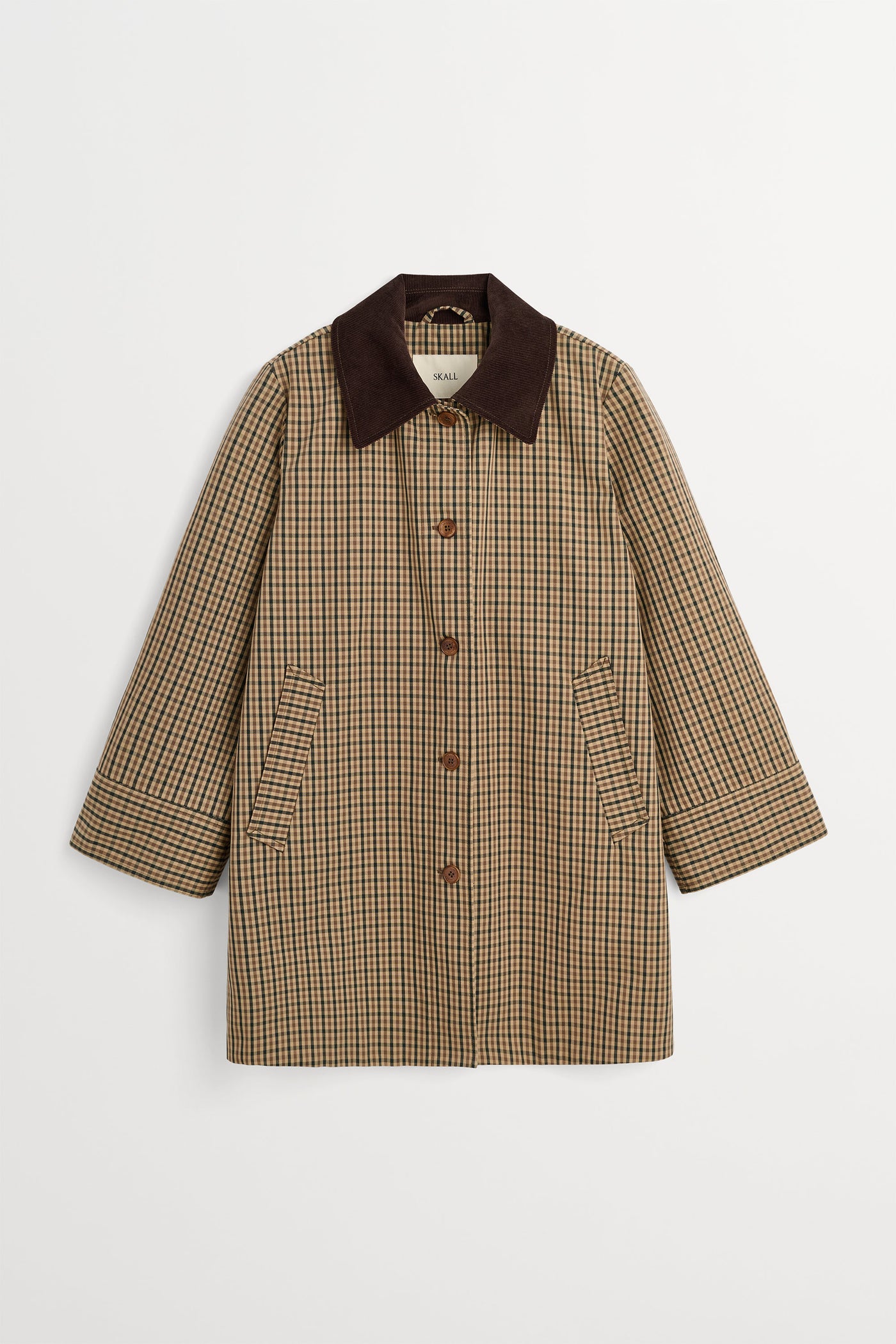 Skall Studio Gaby mac coat check Coat Brown/beige check