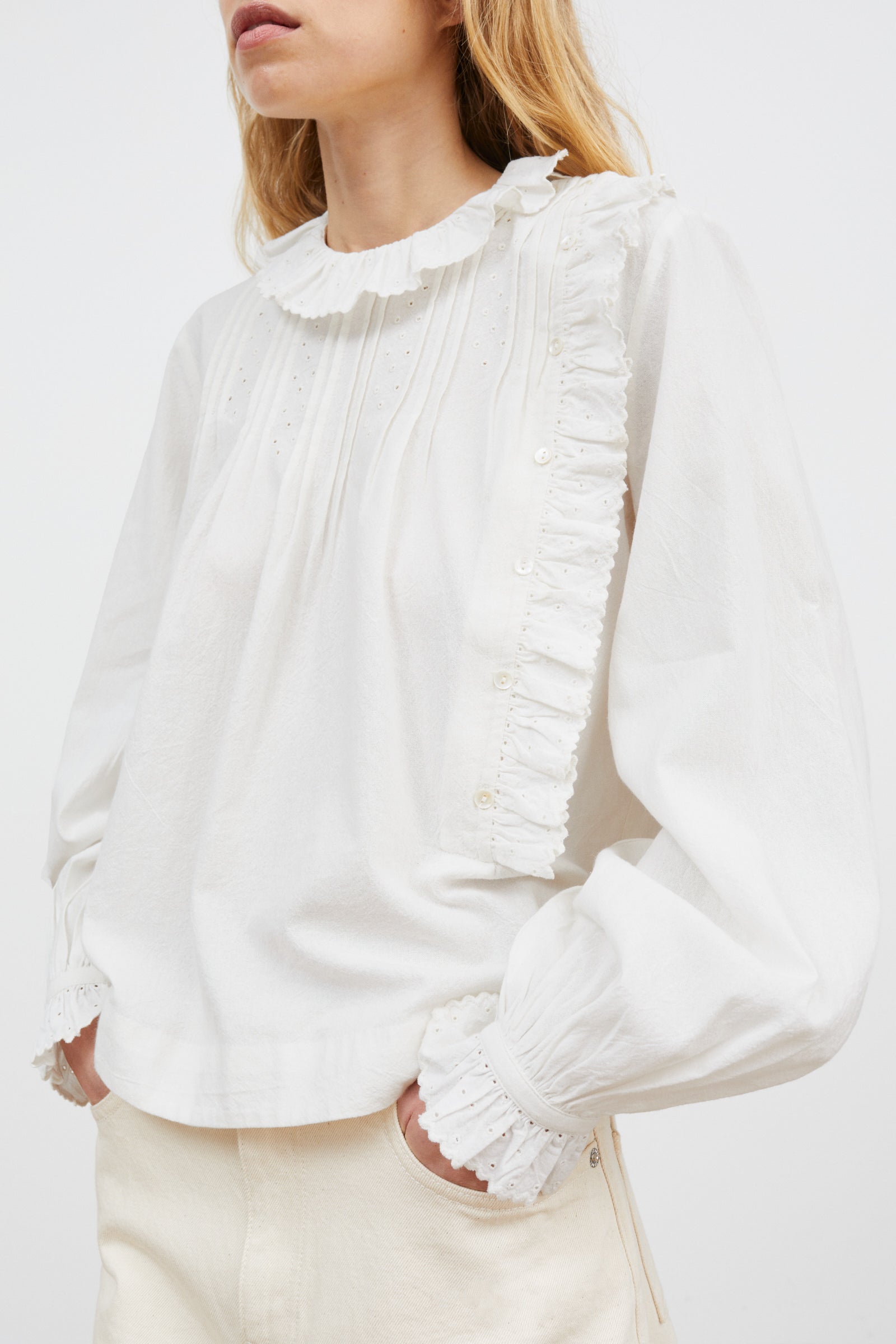 Skall Studio Iris blouse Blouse Optic white