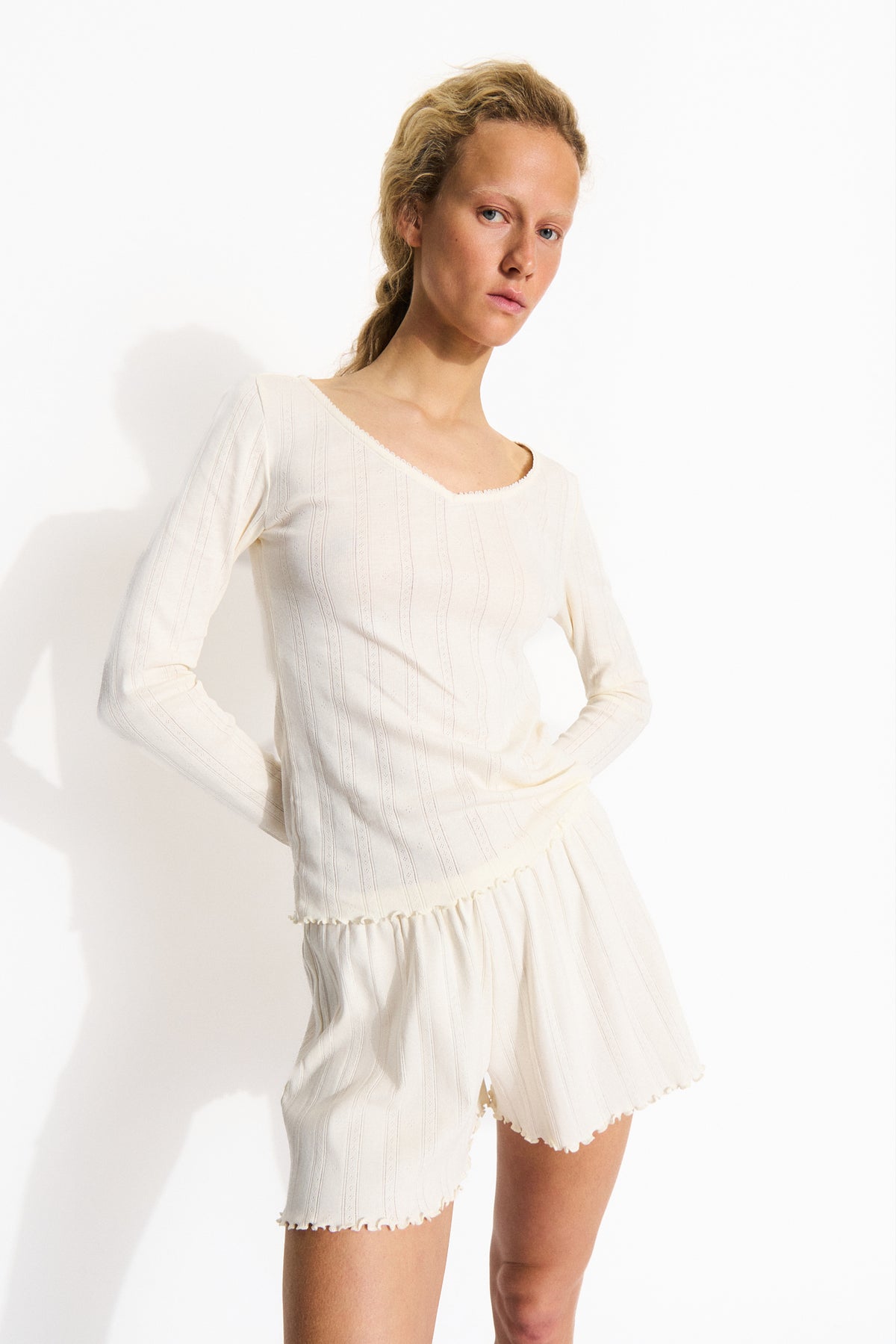 Skall Studio June shorts Shorts Ecru