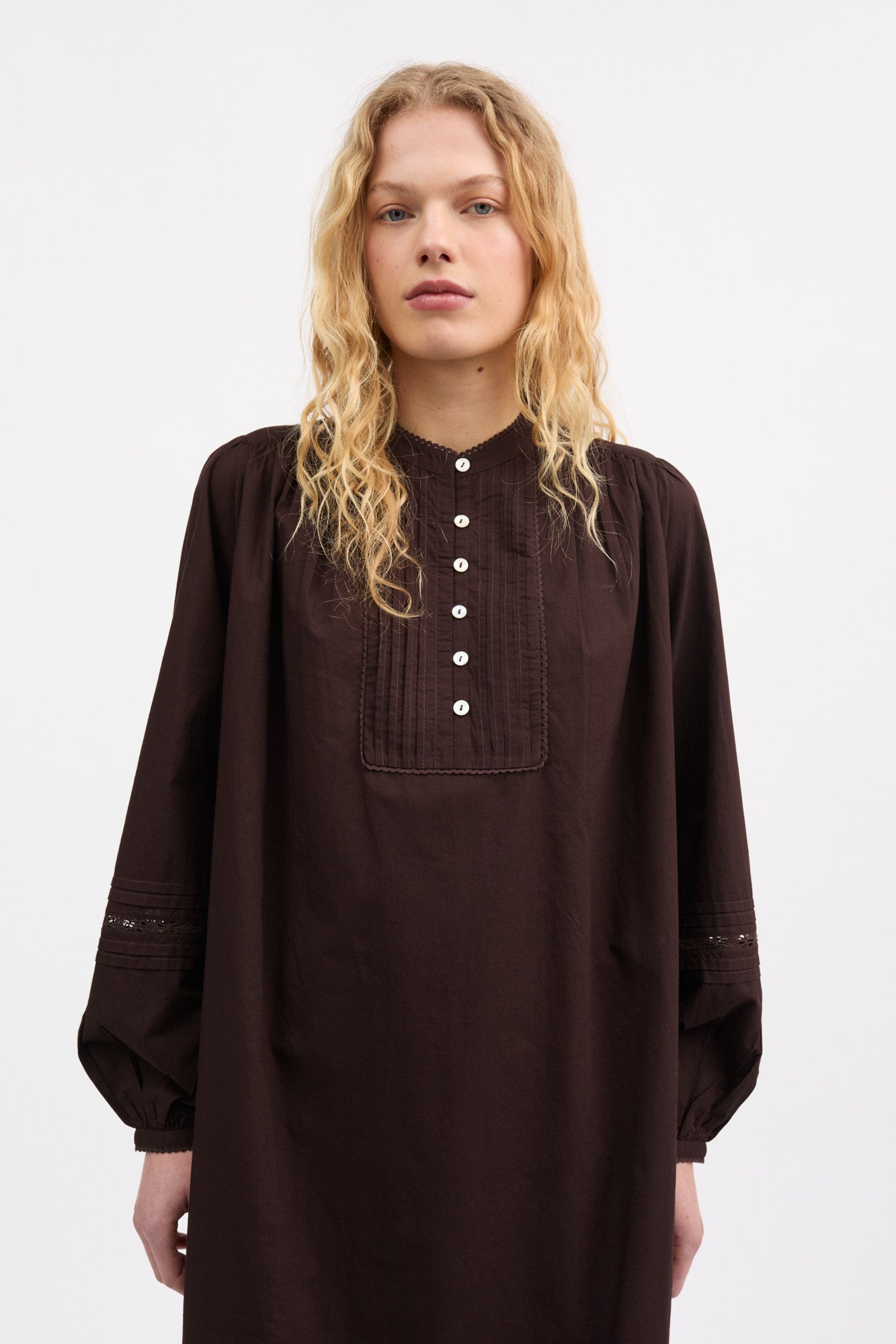 Skall Studio Leaf shirtdress Pants Dark brown