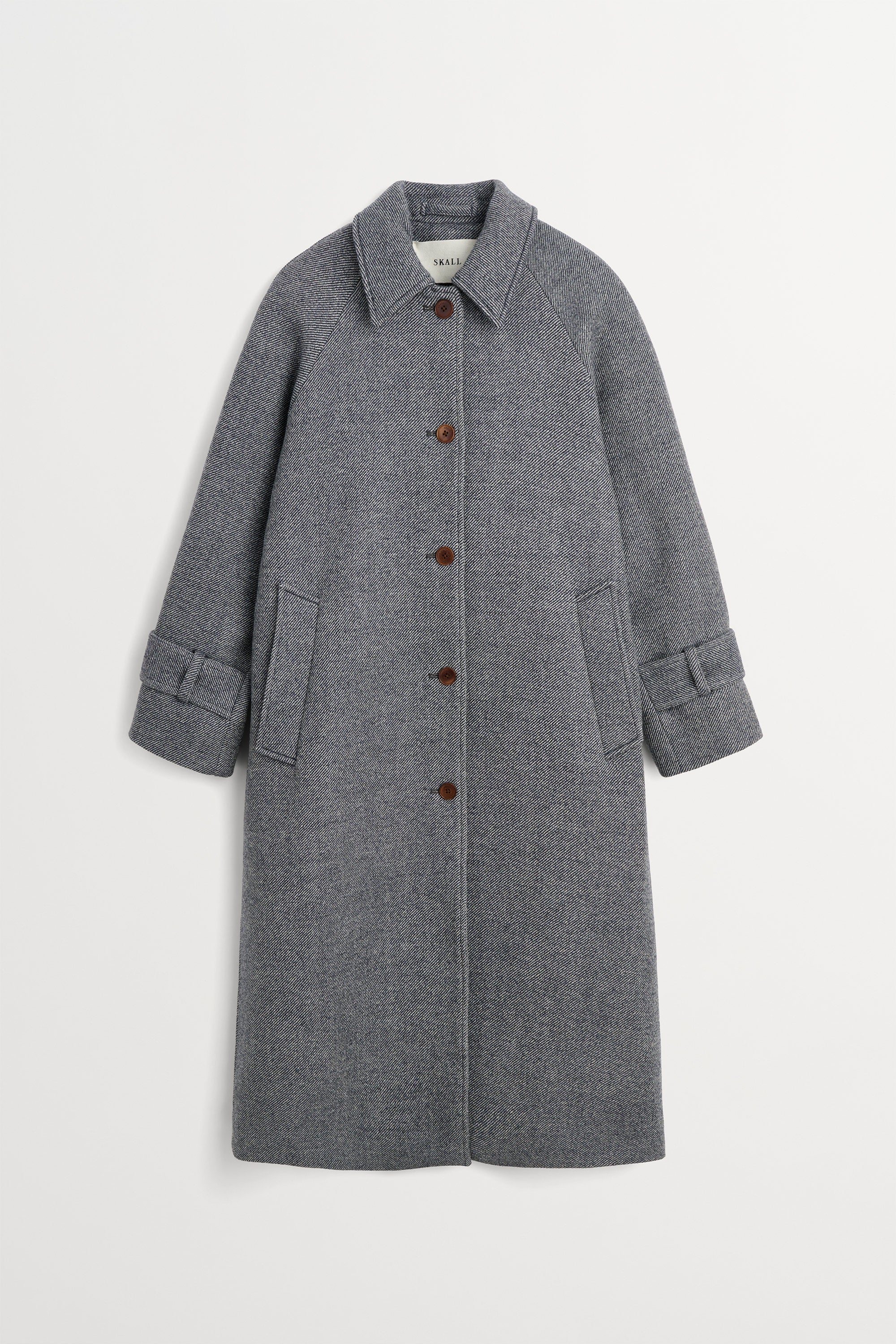 Skall Studio Macy coat Coat Grey/Blue twill