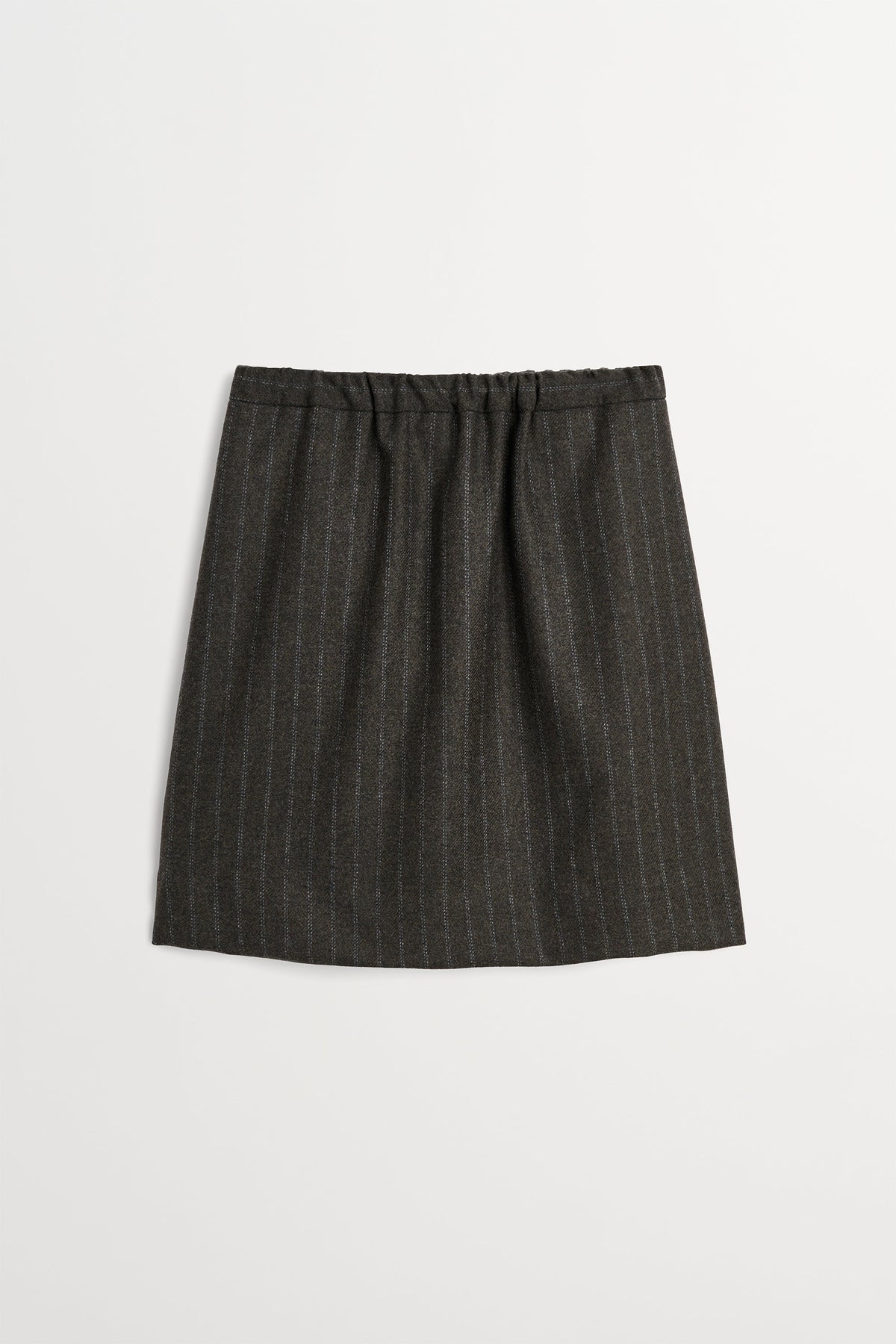 Skall Studio Marcella Skirt Skirt Brown/Black pinstripe