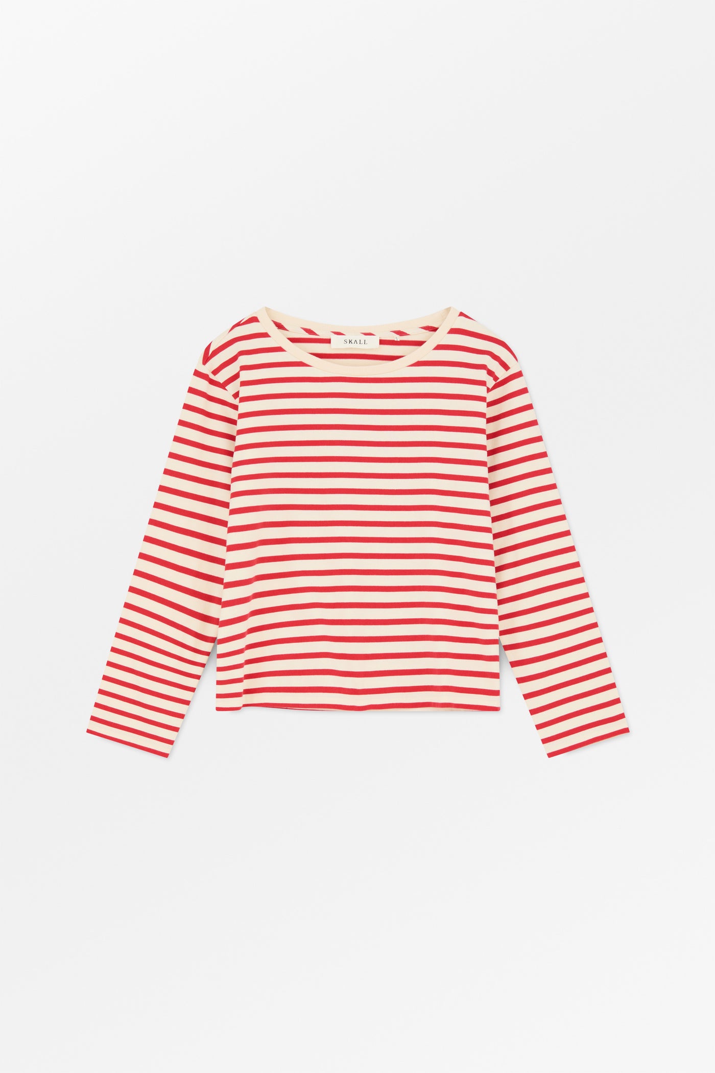 Skall Studio Marron oversized blouse Blouse Off white/Red stripe
