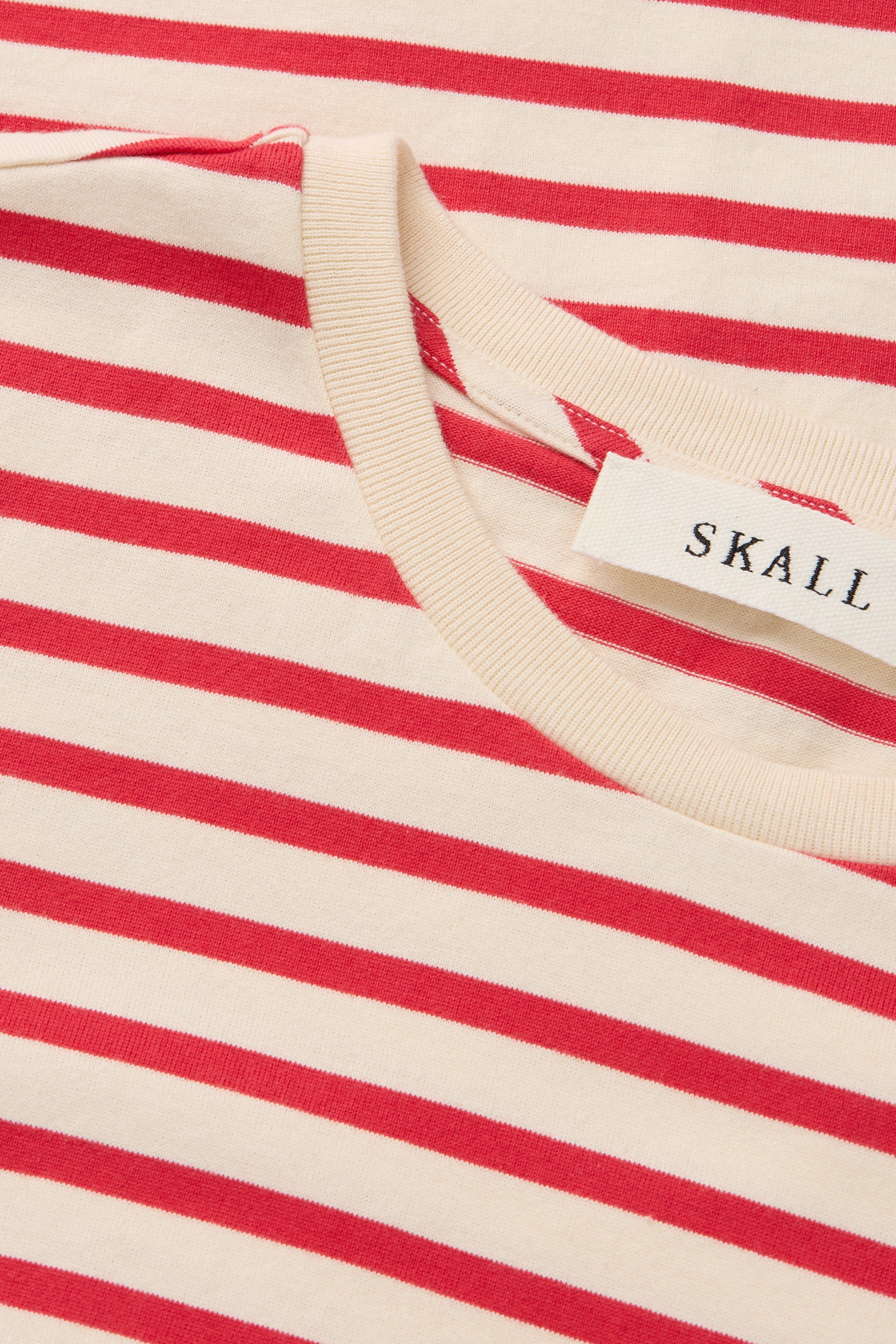 Skall Studio Marron regular tee Tee Off white/Red stripe