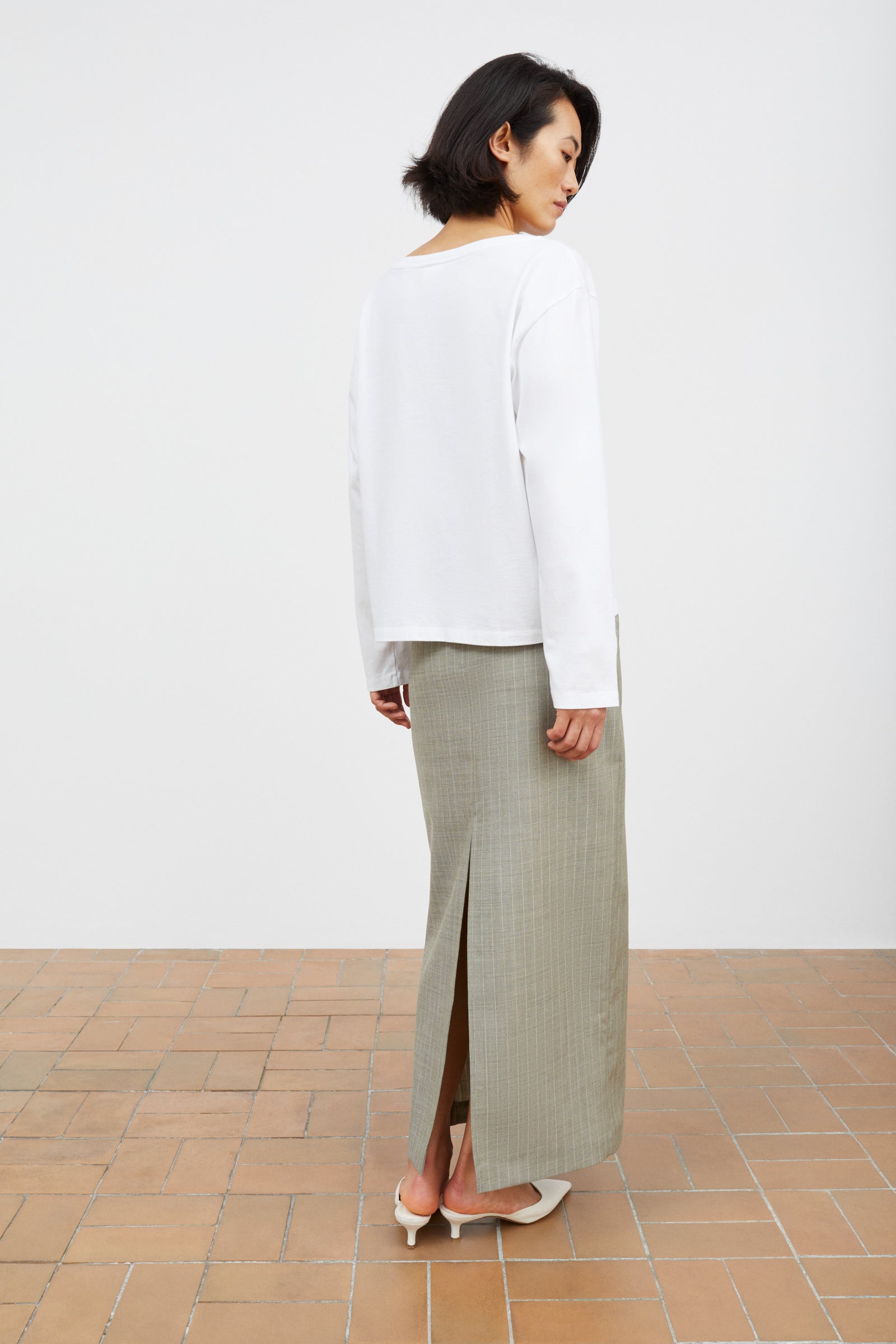 Skall Studio Marthe skirt Skirt Light grey/Ecru