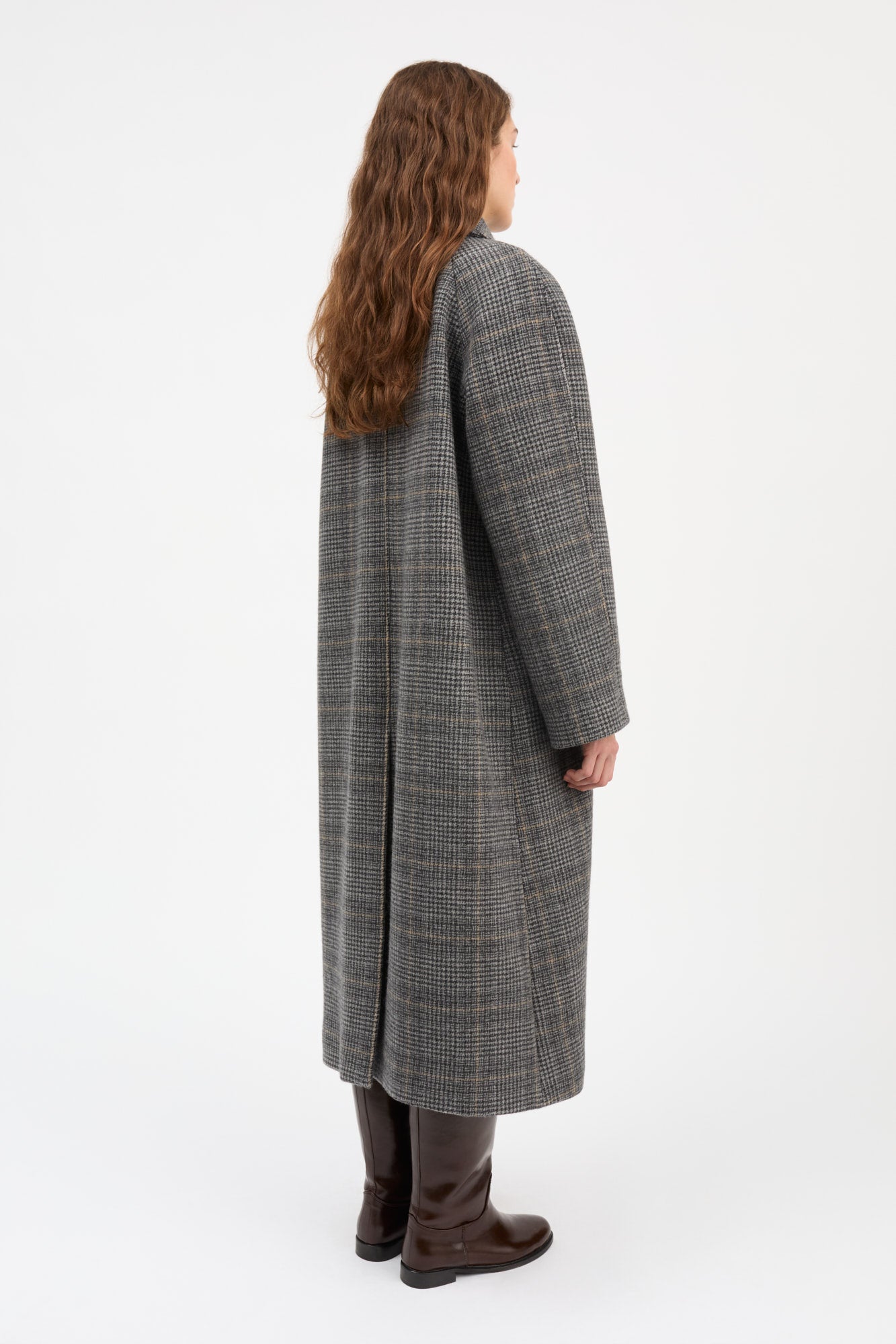 Skall Studio Mary coat Coat Grey check
