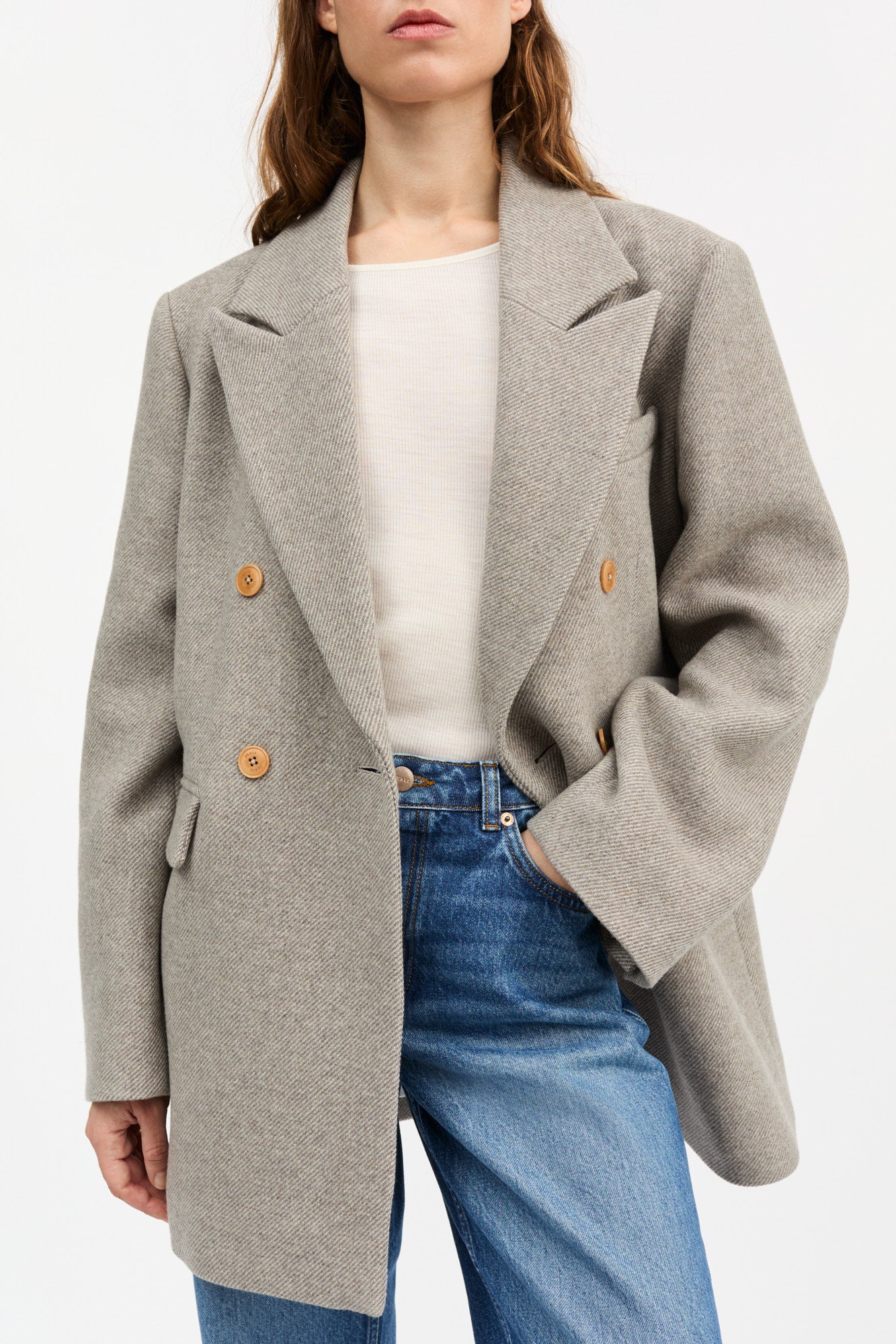 Skall Studio Mick blazer Blazer Warm grey twill