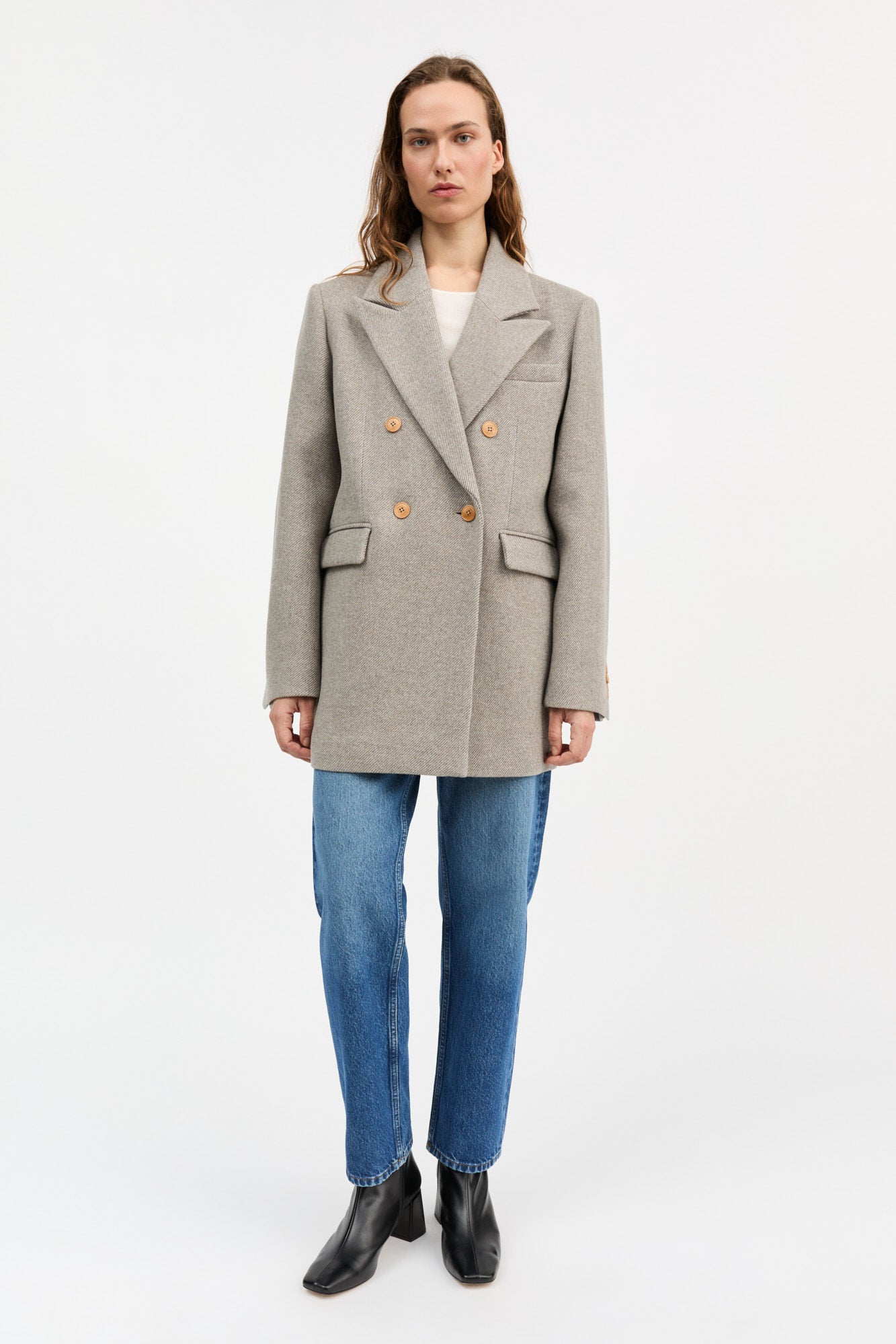 Skall Studio Mick blazer Blazer Warm grey twill