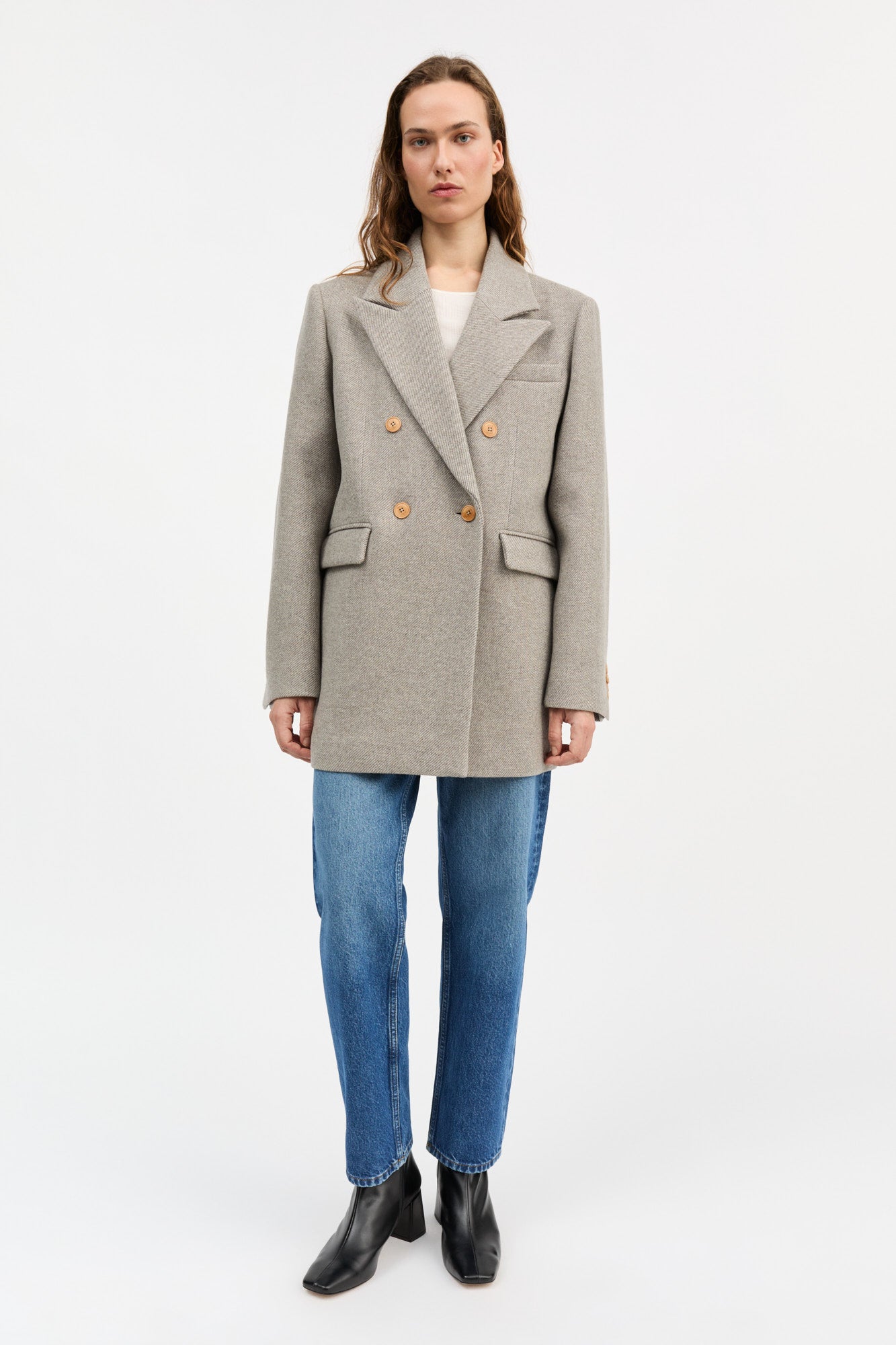 Skall Studio Mick blazer Blazer Warm grey twill