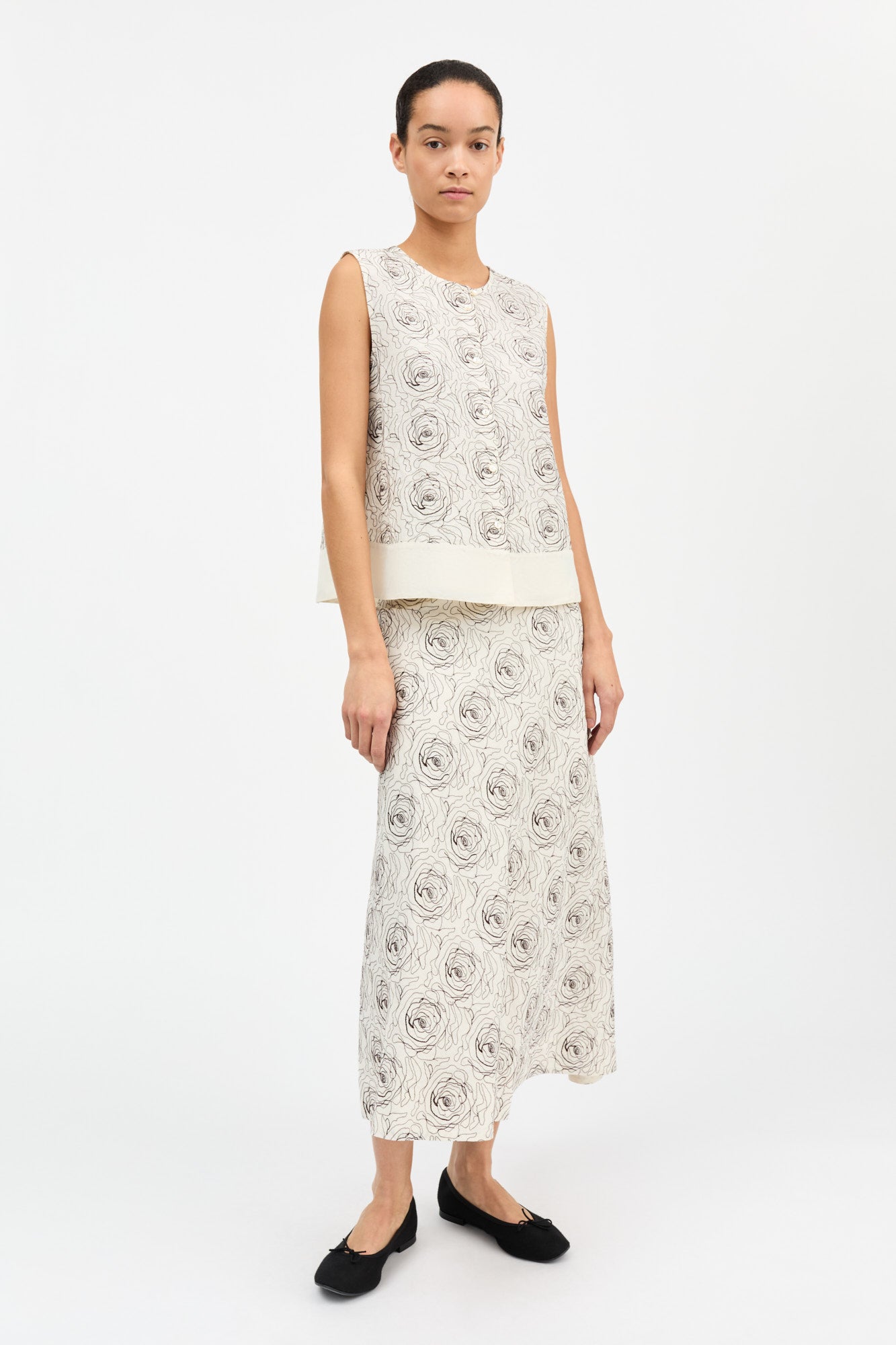 Skall Studio Mollie top Top Ecru