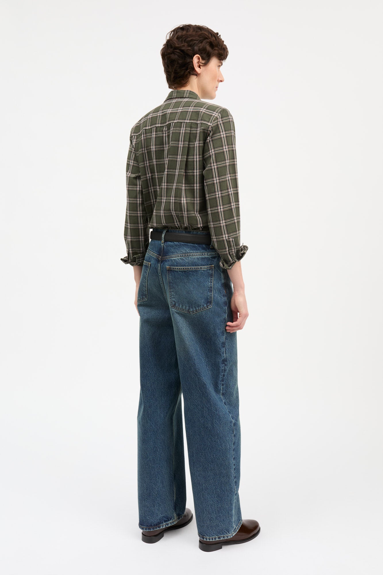 Skall Studio Nico shirt Shirt Green/White check