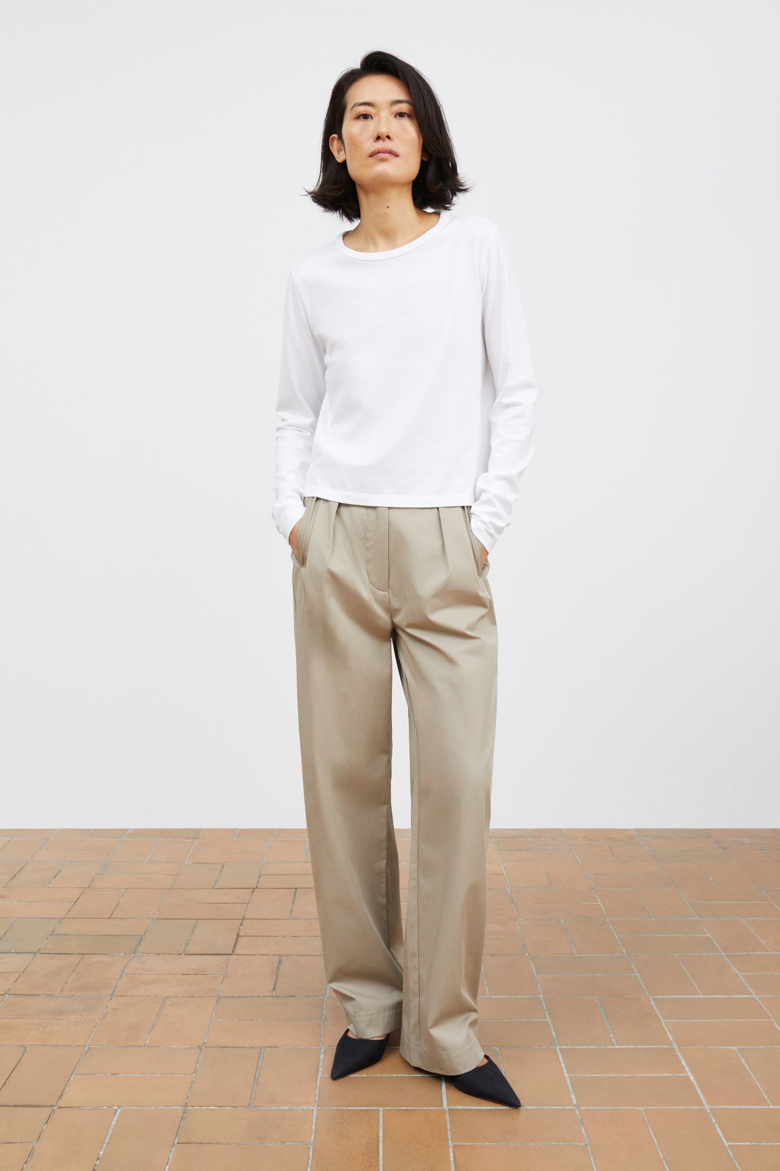Skall Studio Painter trousers Trousers Stone moss