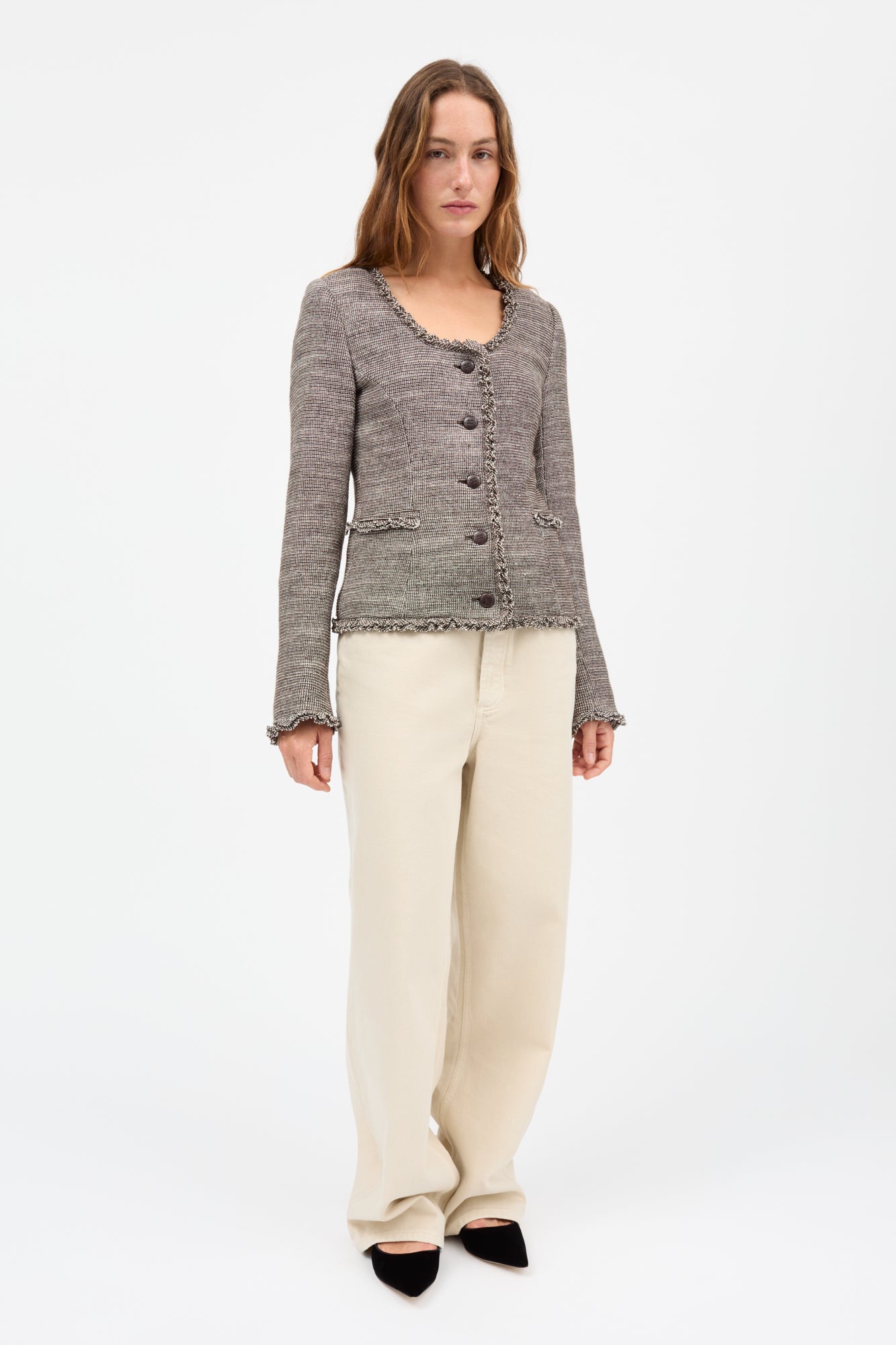 Skall Studio Rosa jacket Jacket Brown/Ecru