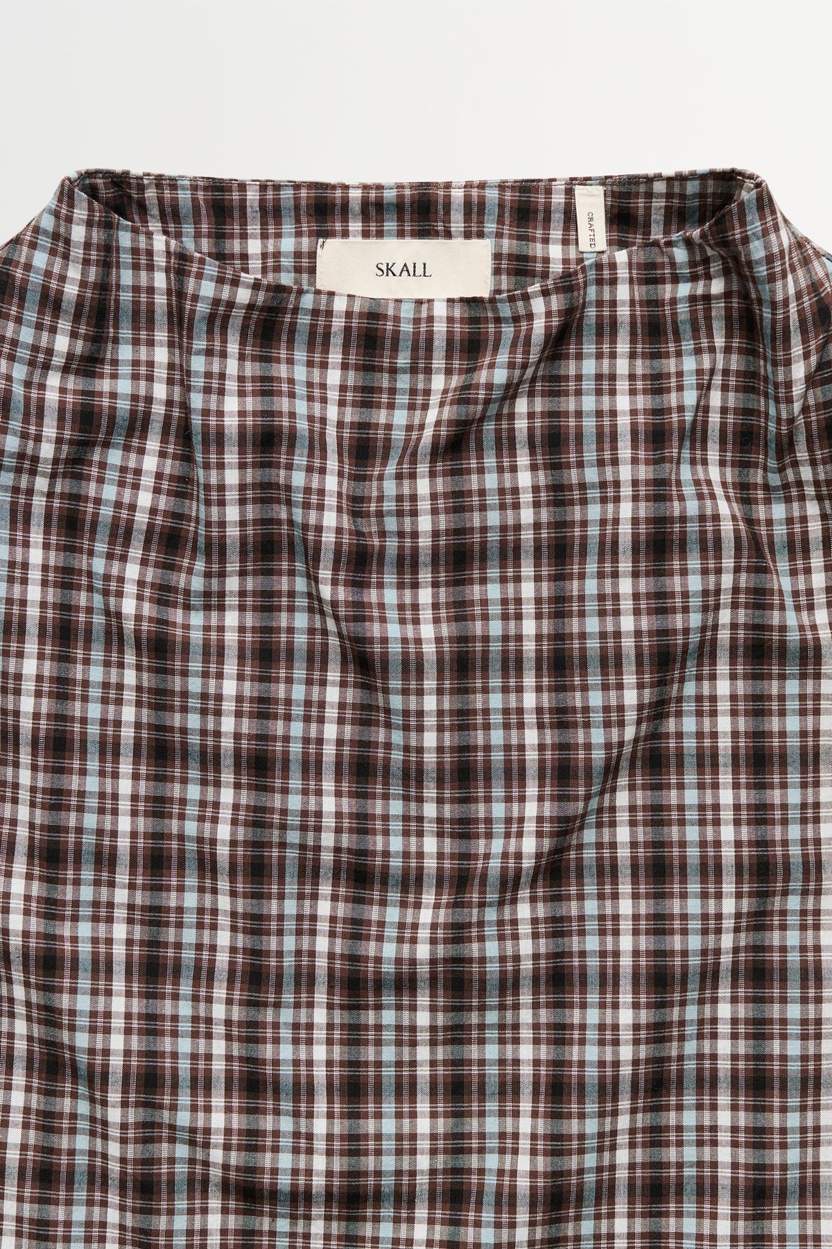 Skall Studio Sahara blouse Blouse Brown/Blue check