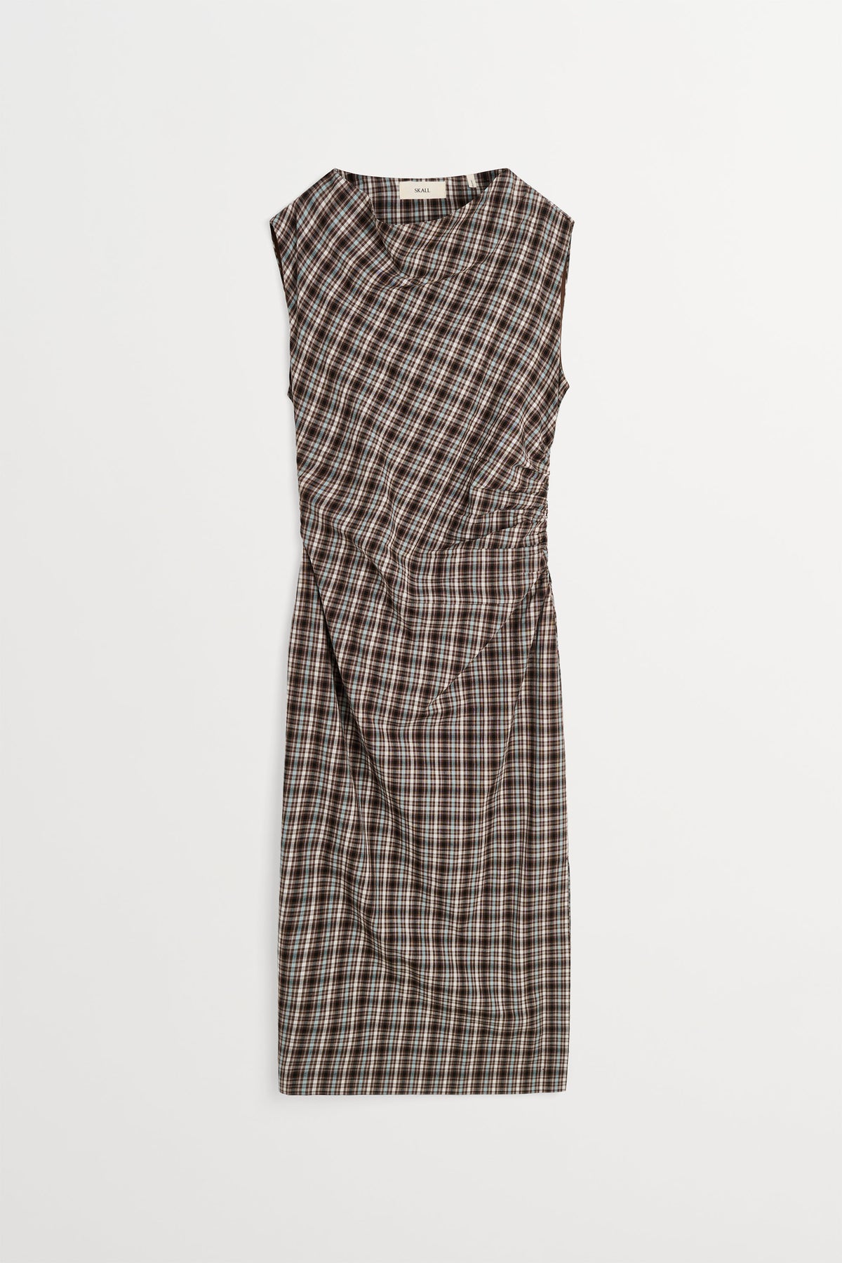 Skall Studio Sahara dress Dress Brown/Blue check
