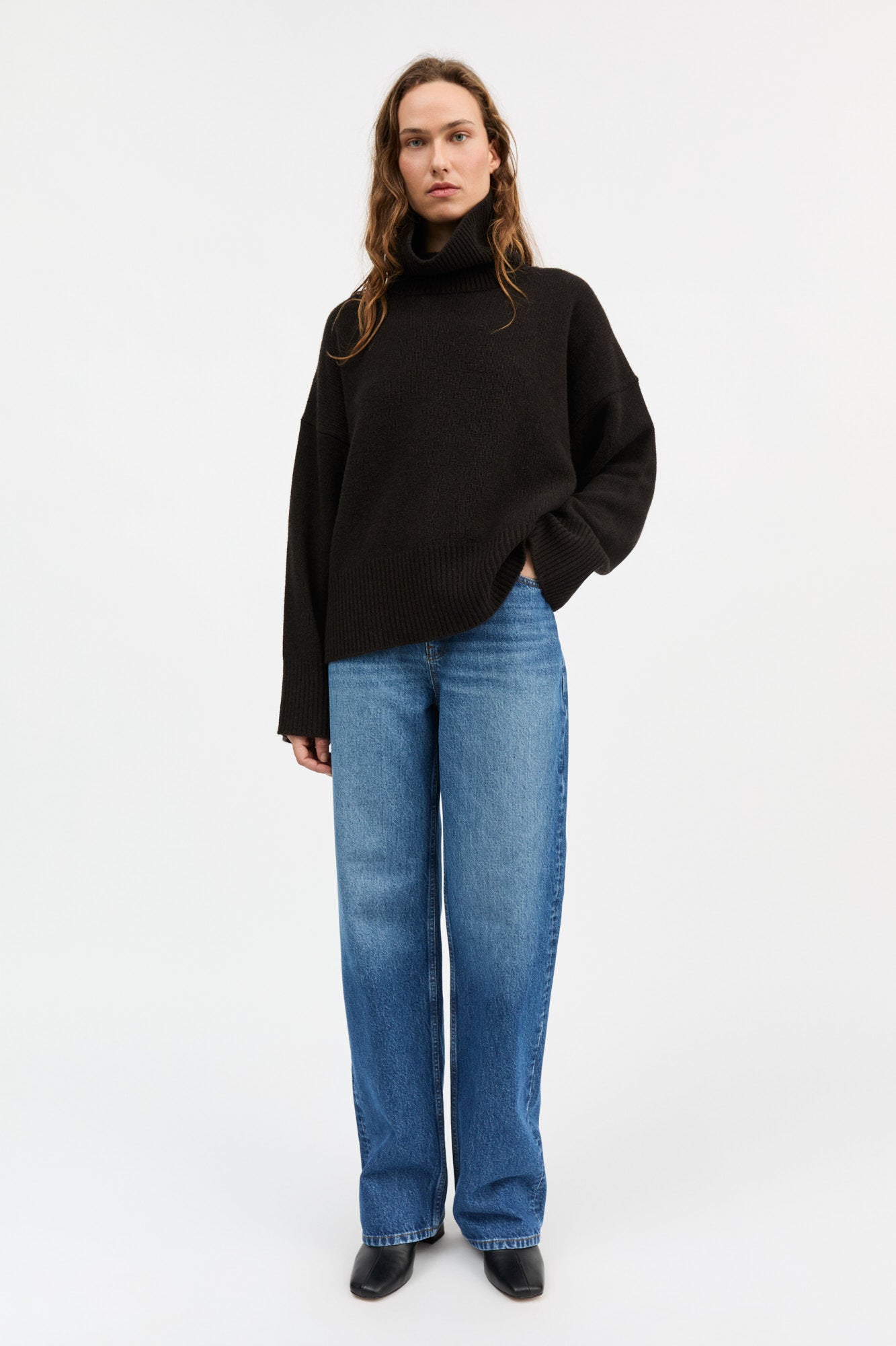 Skall Studio Silene t-neck Turtleneck Deep brown