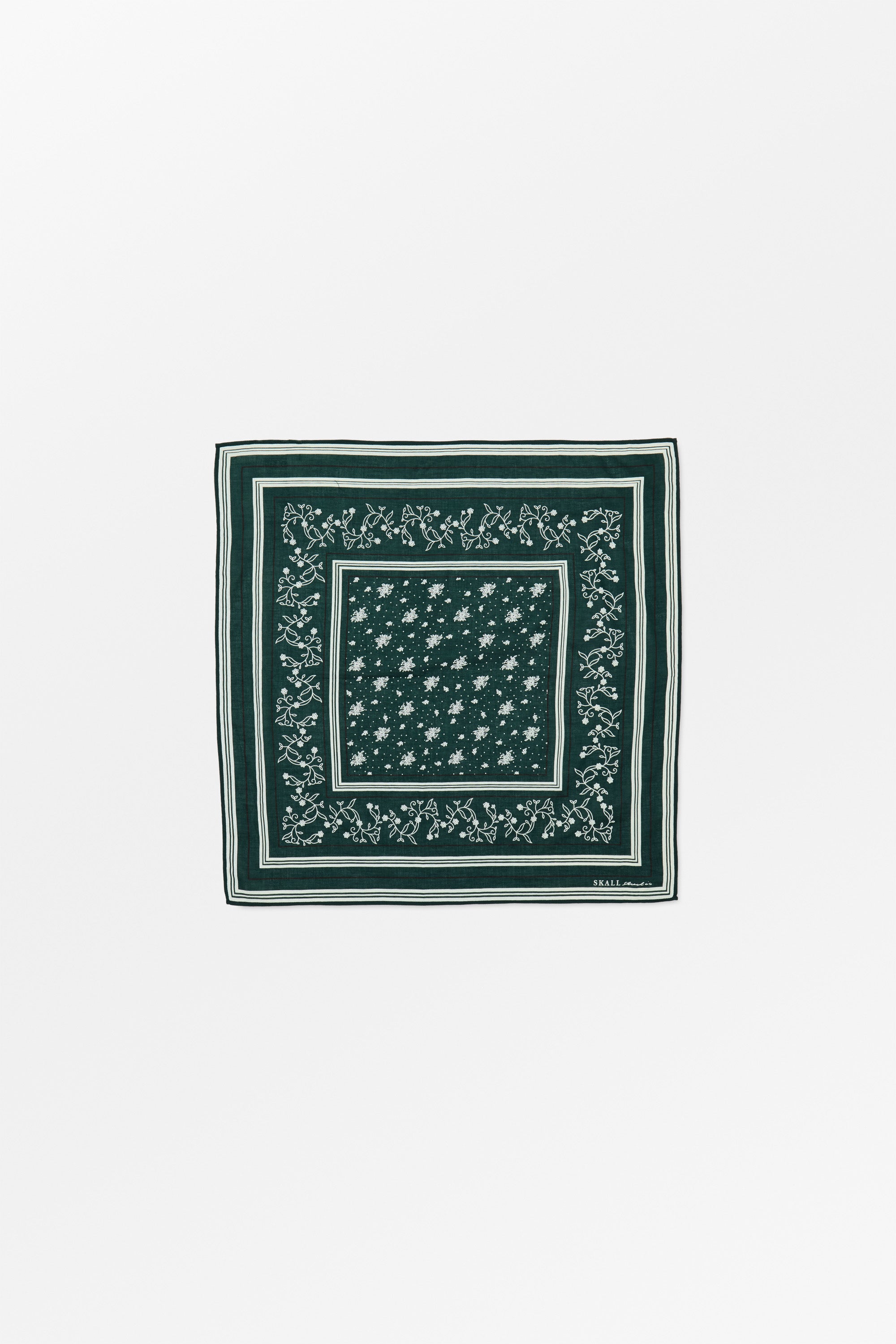 Skall Studio Skall classic scarf 55x55 Scarf Pine green