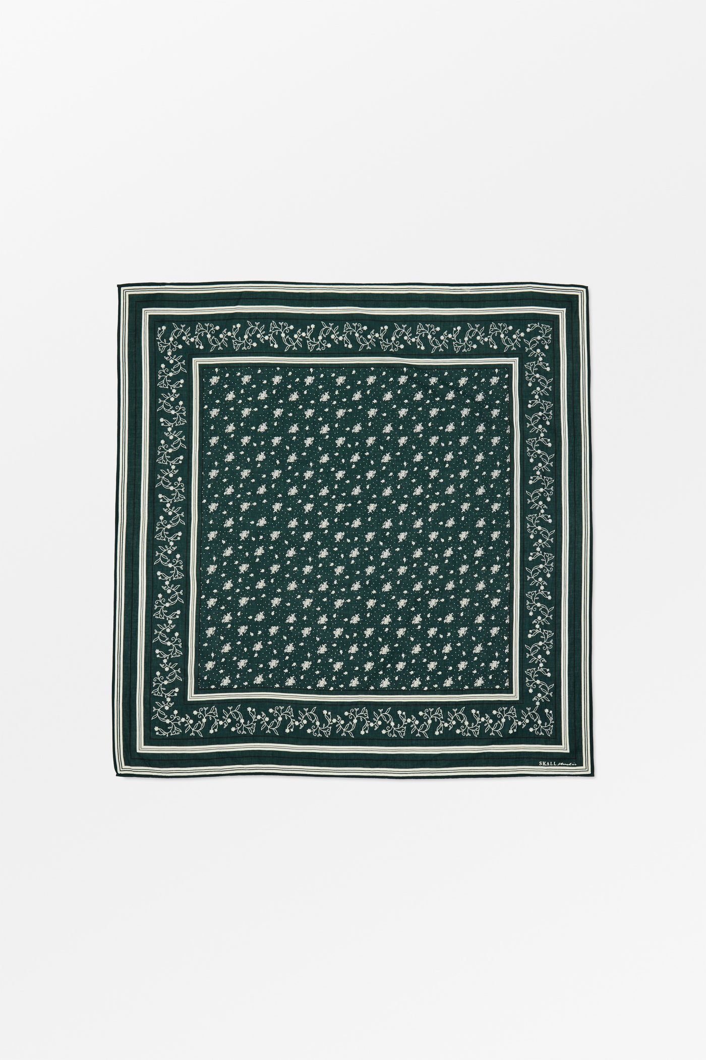 Skall Studio Skall classic scarf 90x90 Scarf Pine green