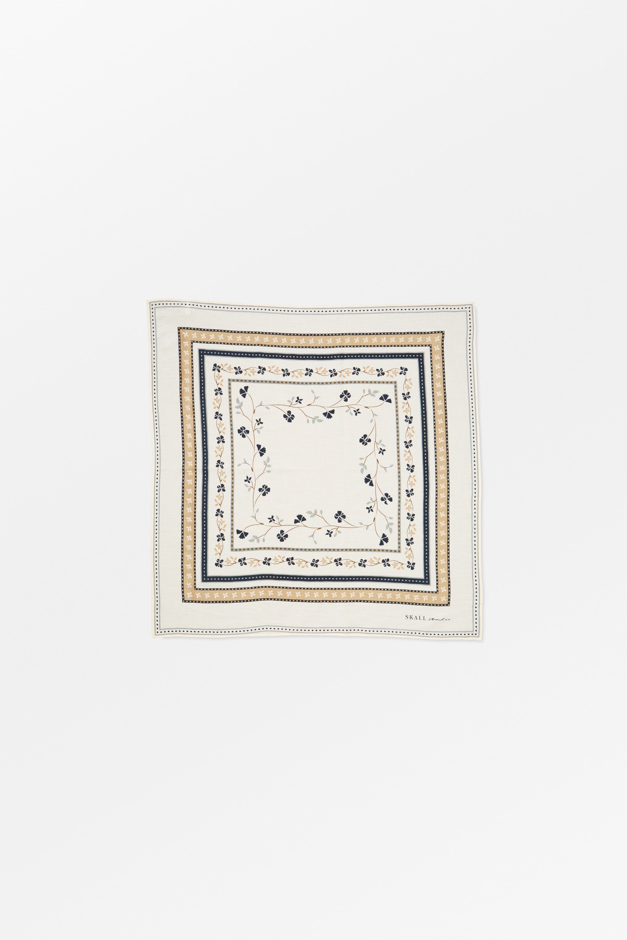 Skall Studio Skall floral scarf 55x55 Scarf Ivory