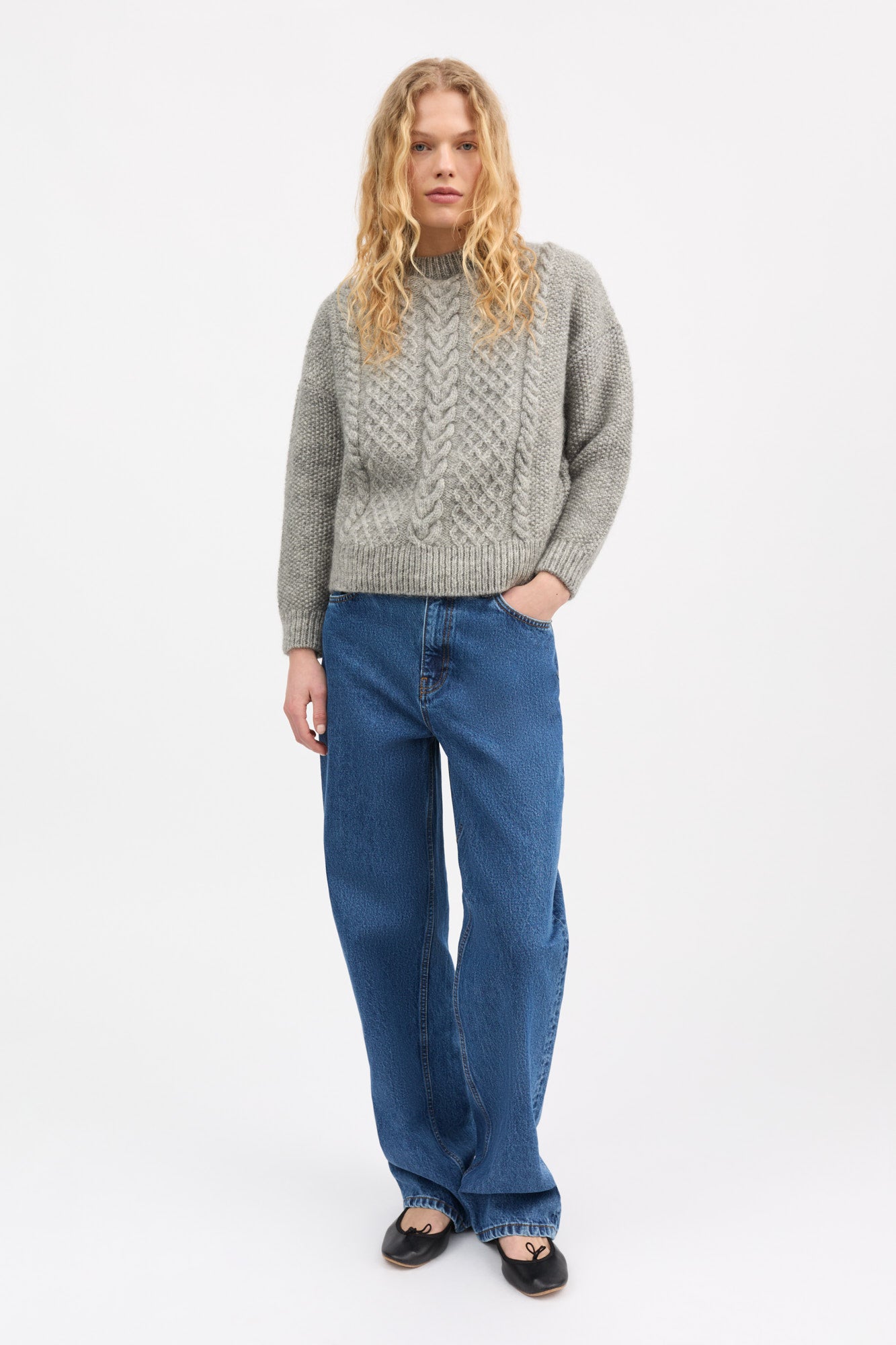 Skall Studio Sophie knit Knit Light grey