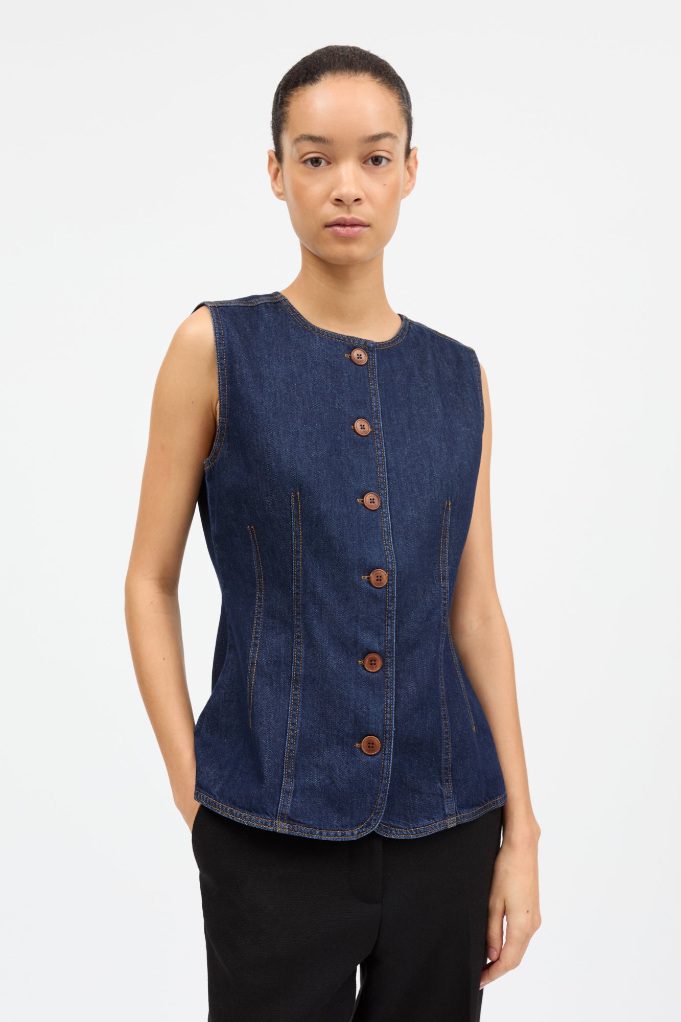 Skall Studio Tammy vest Vest Indigo blue