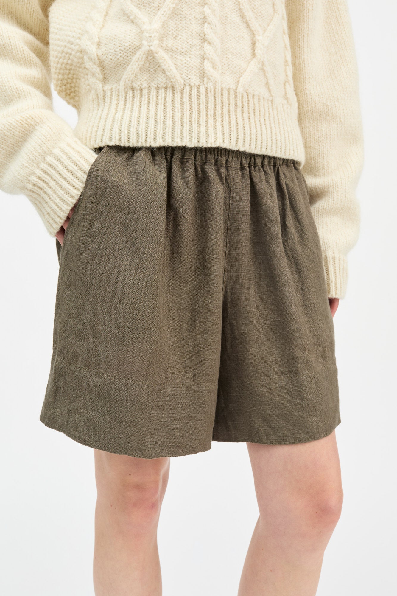 Skall Studio Vetiver shorts Shorts Khaki