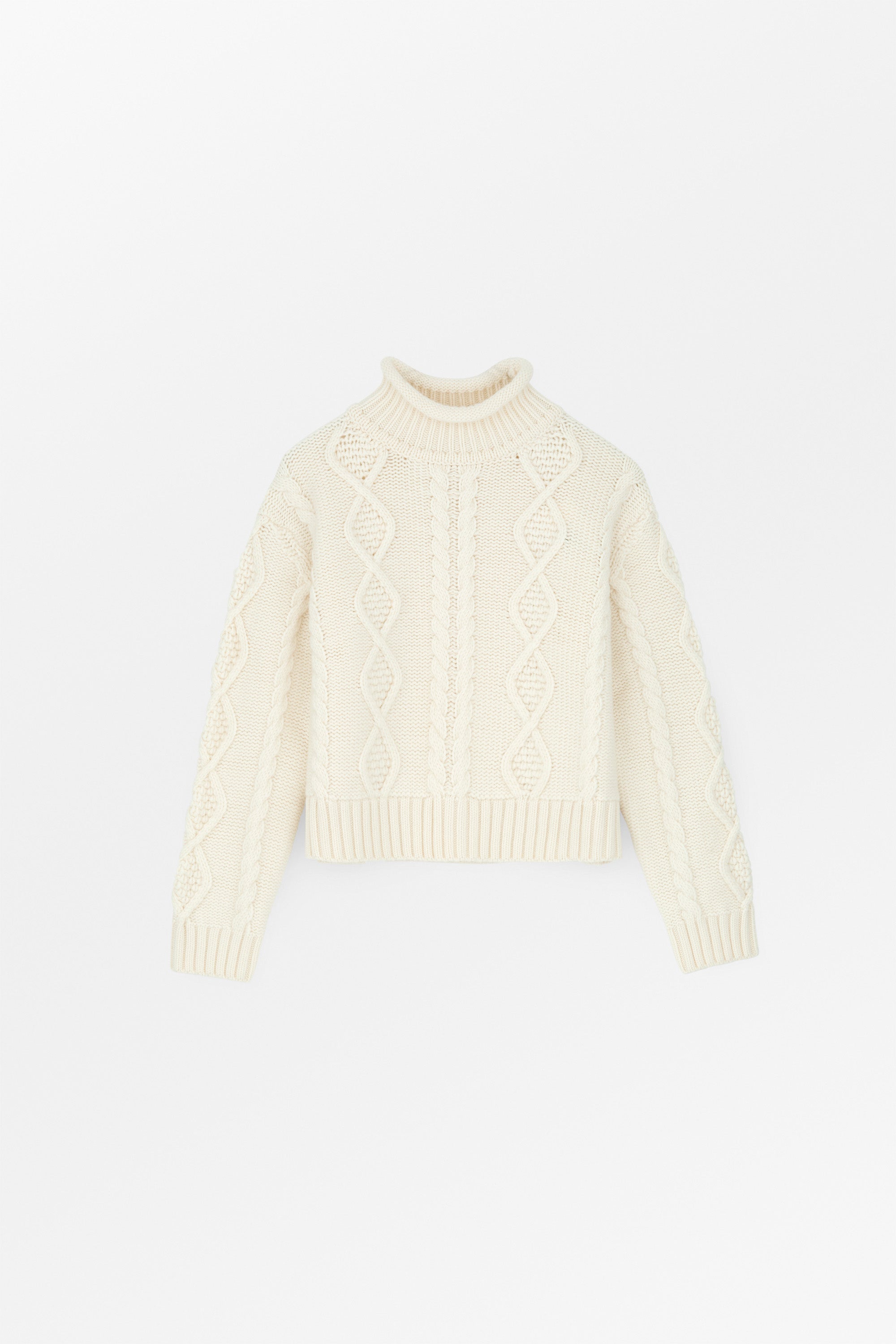 Skall Studio White sun O-neck jumper Jumper Ecru